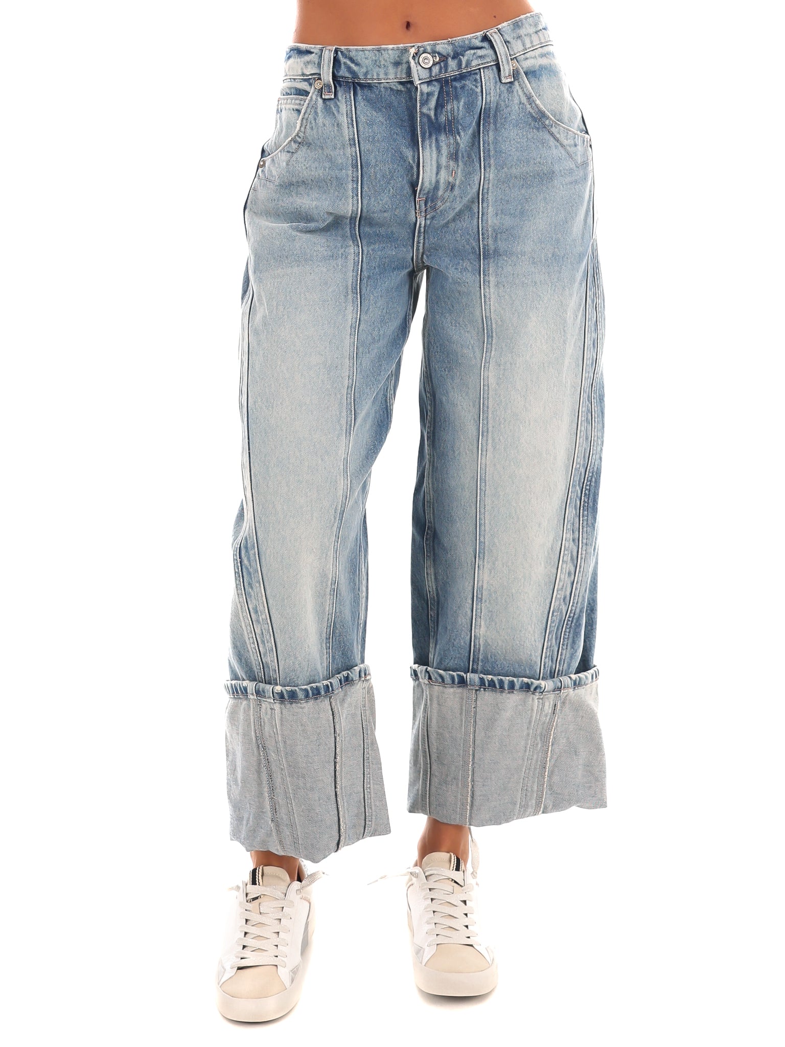 Free People Olsen Cuffed Barrel Jeans - Image 3