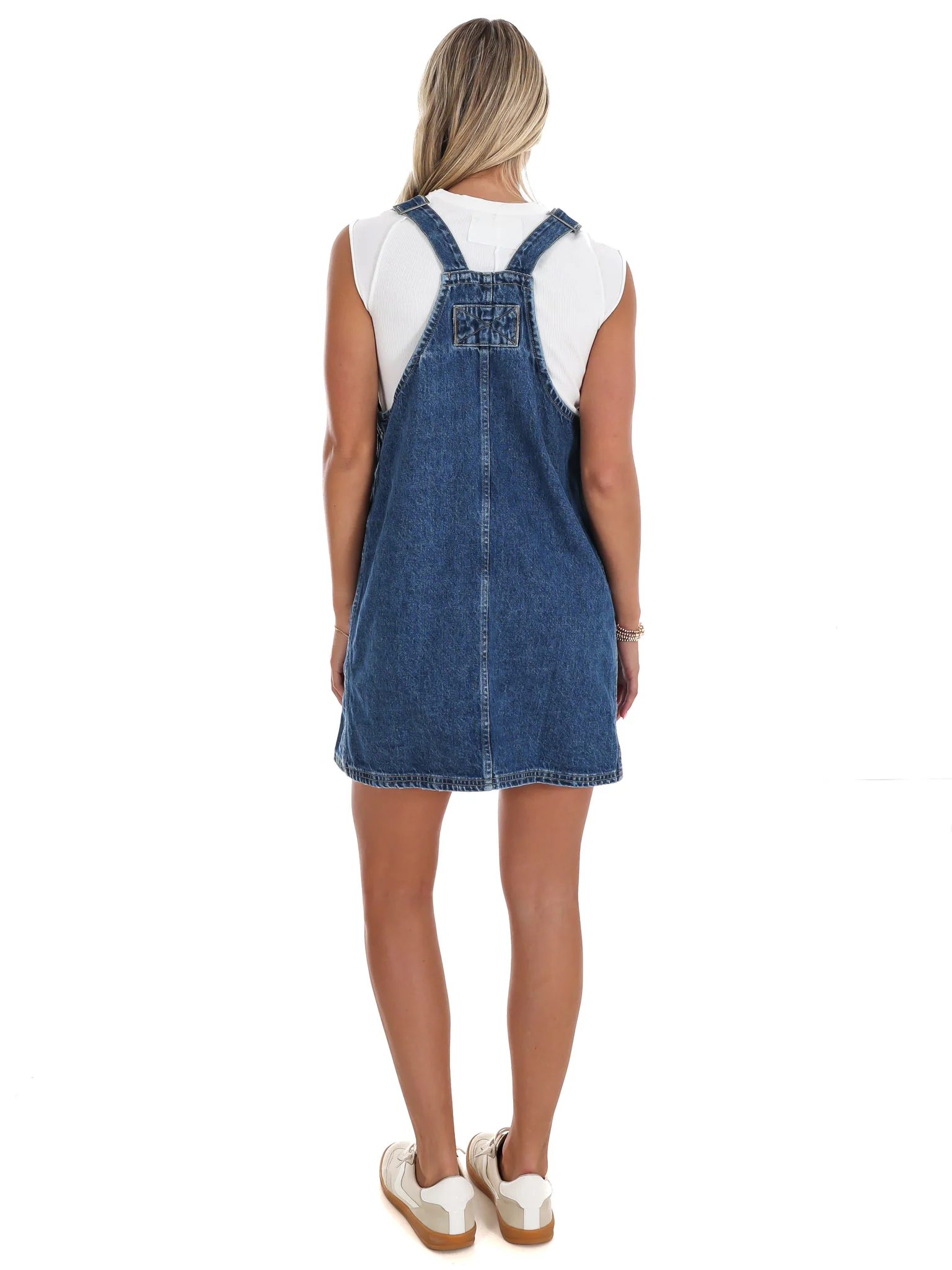 Free People Overall Smock Mini Dress - Image 7