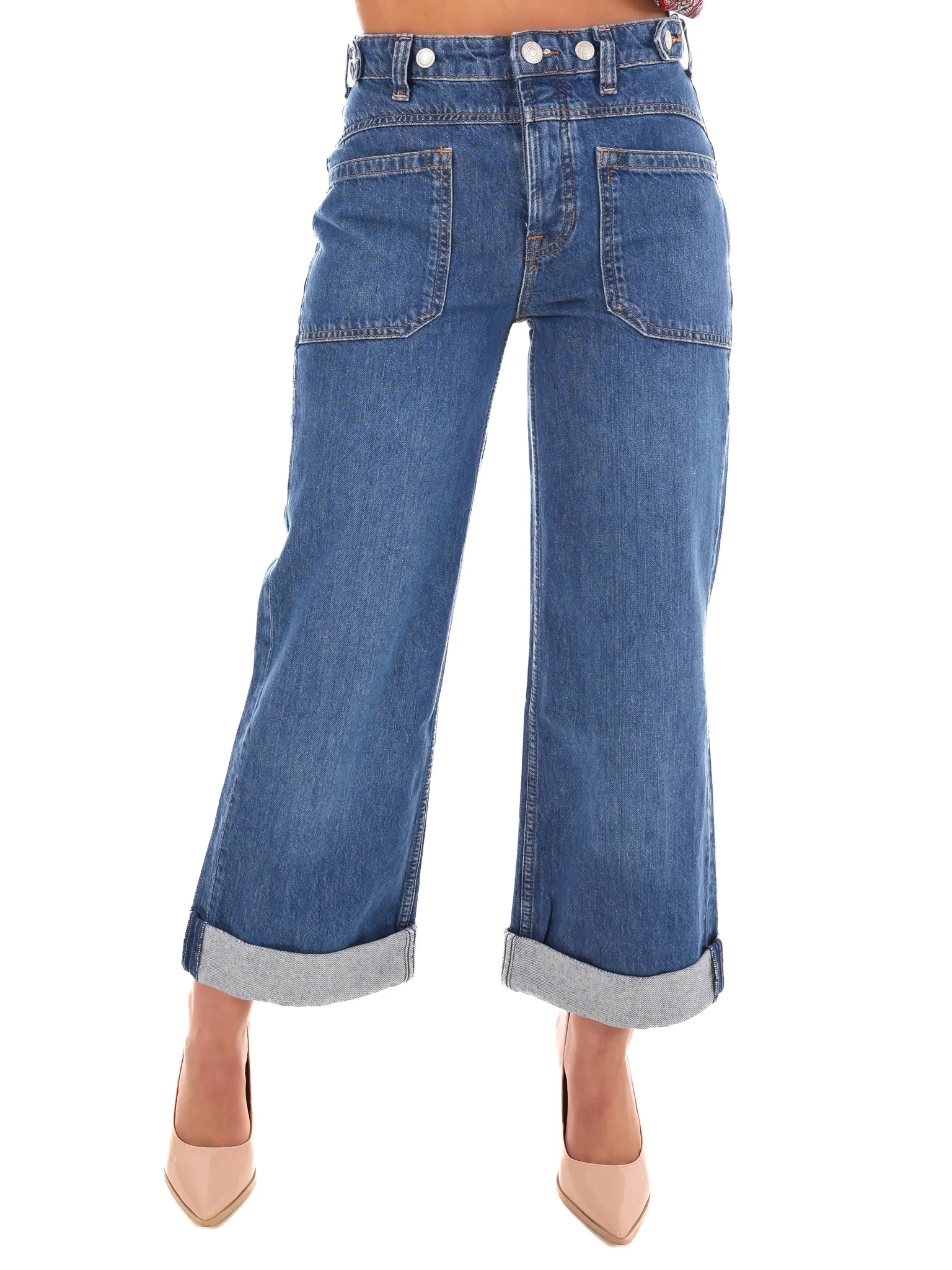 Free People Palmer Cuffed Jean - Image 3