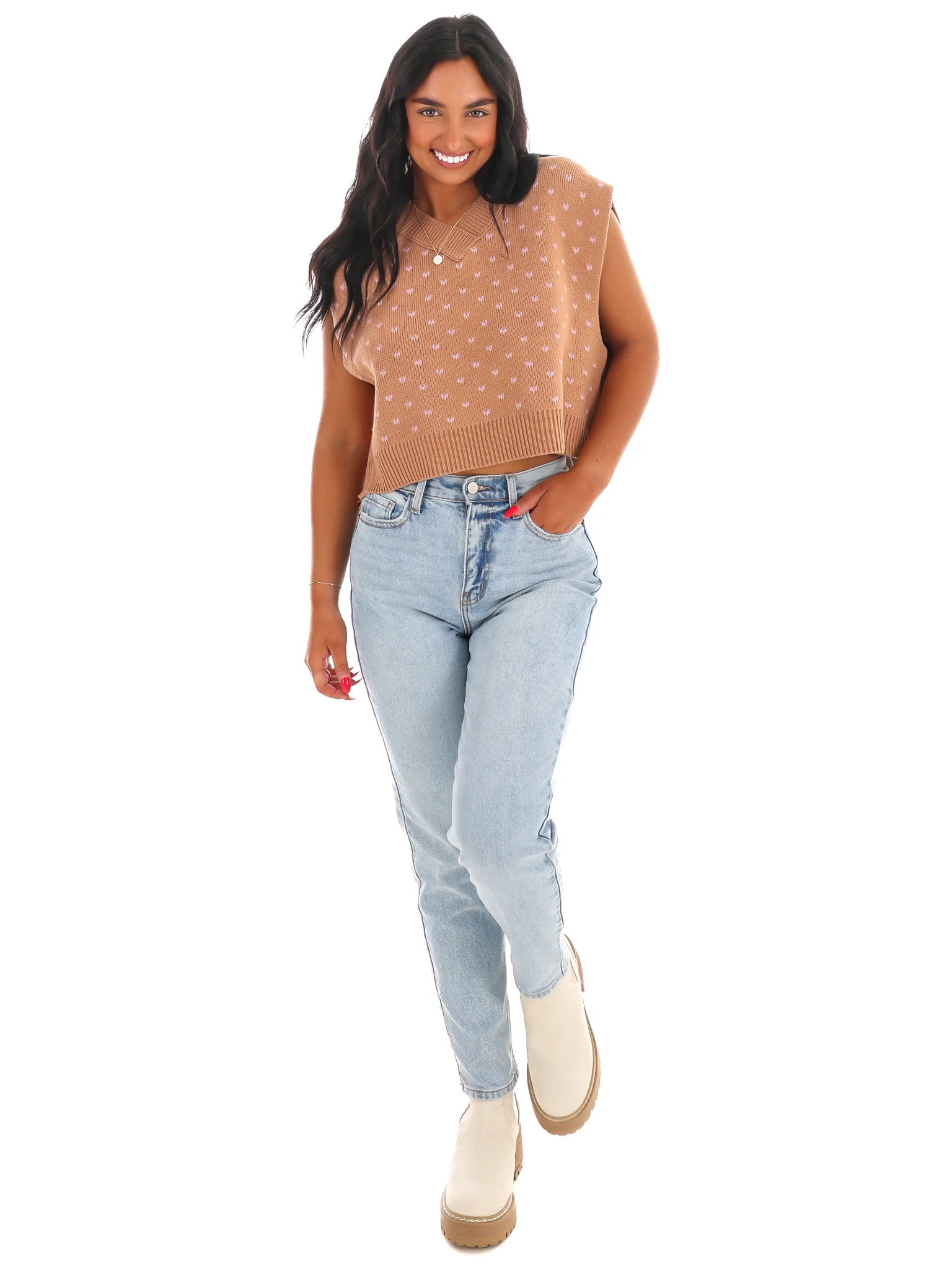 Free People Pattern Easy Street Vest - Image 6
