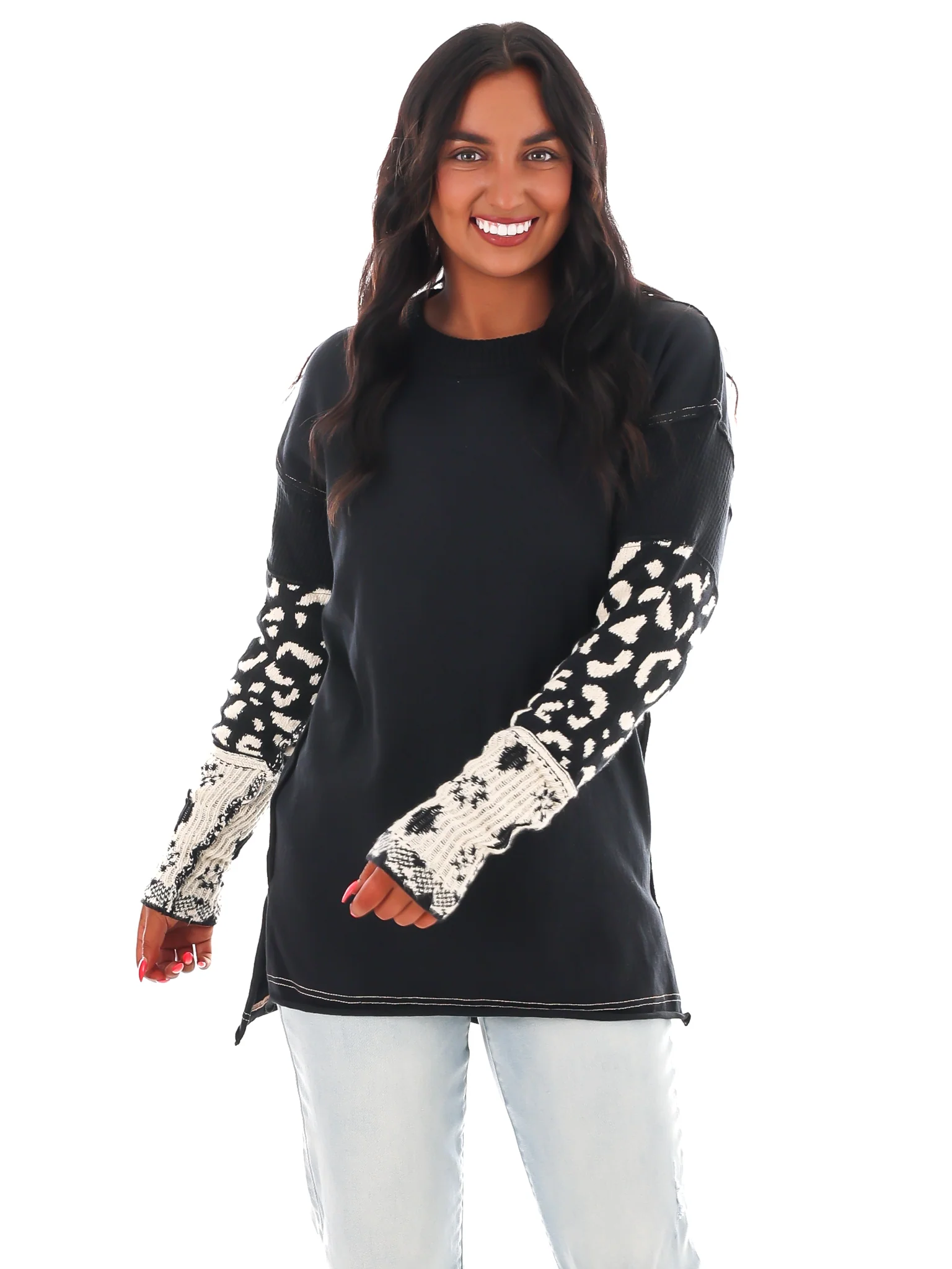 Free People Tiger Style Cuff Top - Image 3
