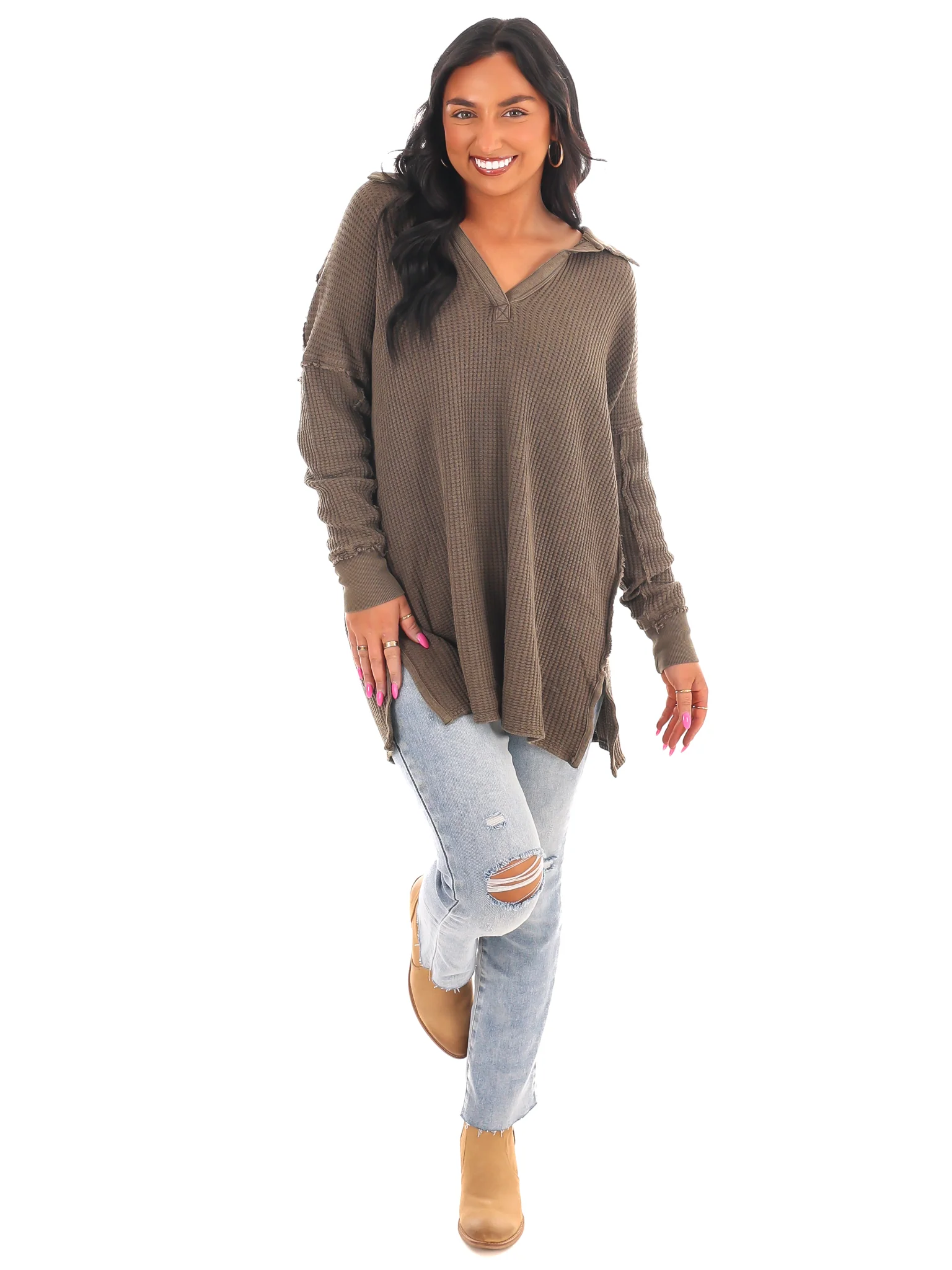 Free People Travis Polo Top - Image 2