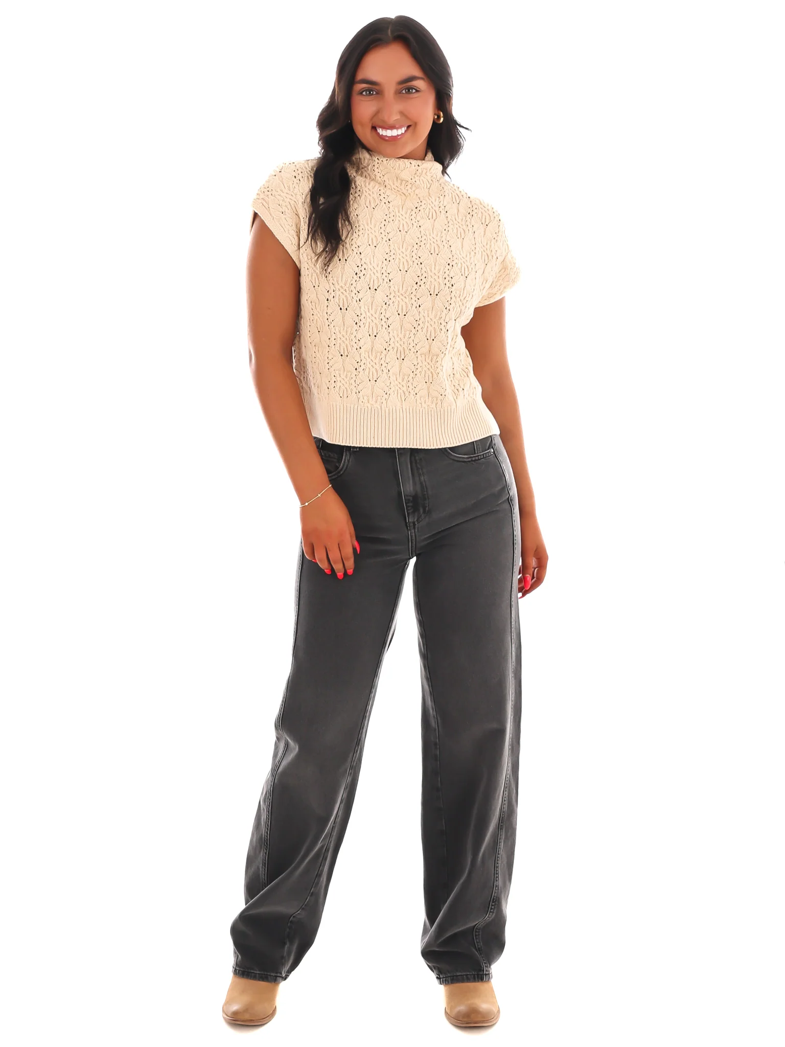 Free People Vickie Mock Neck Sweater - Image 10