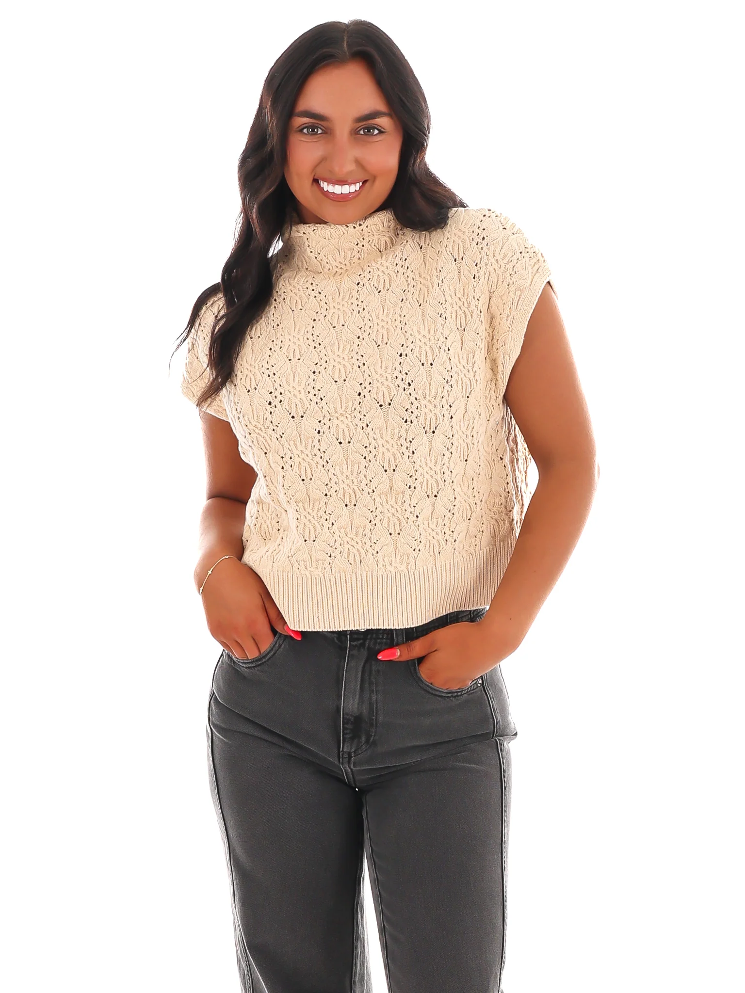 Free People Vickie Mock Neck Sweater - Image 9