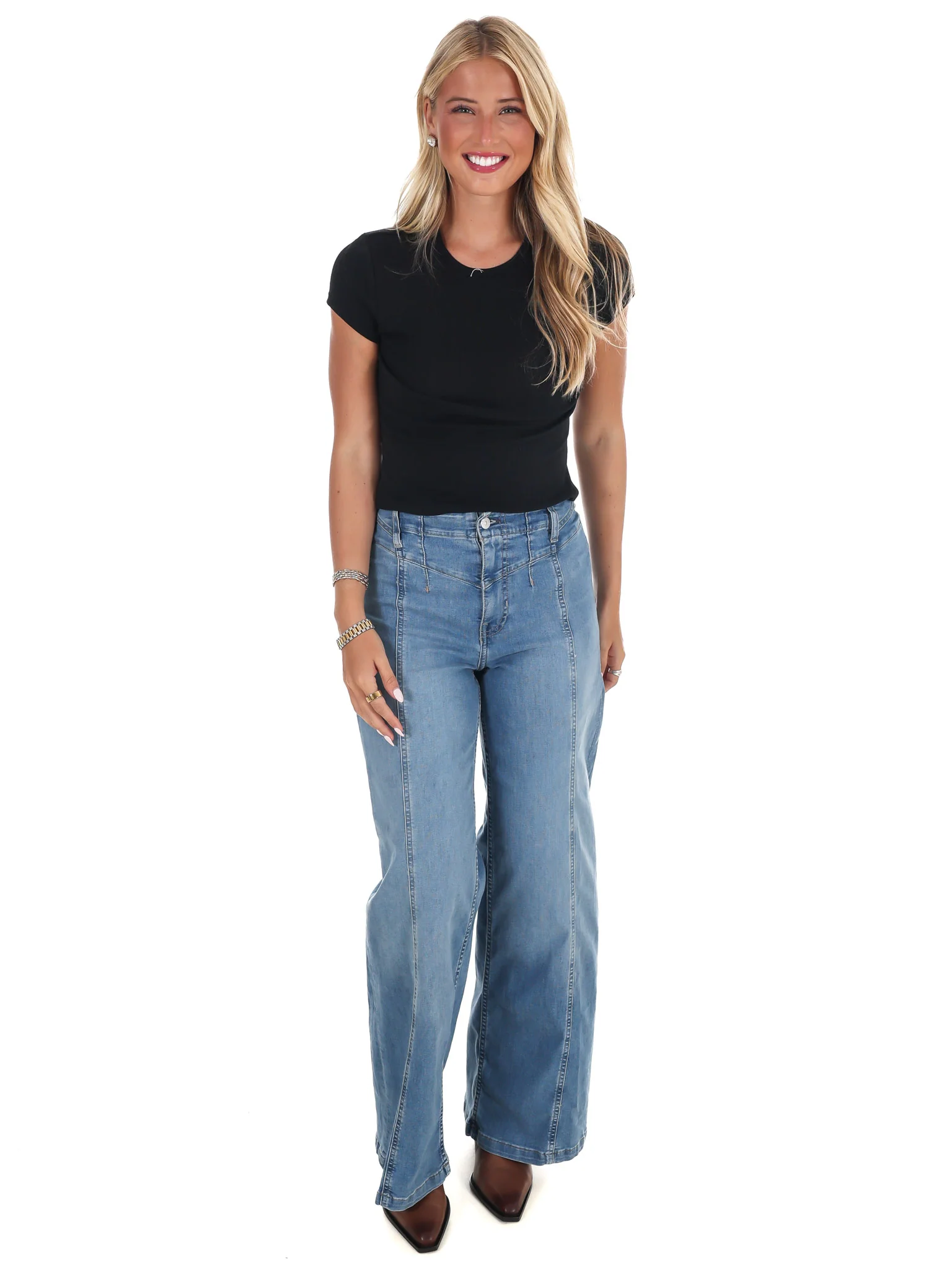 Free People Wait A Minute Baby Tee - Image 13