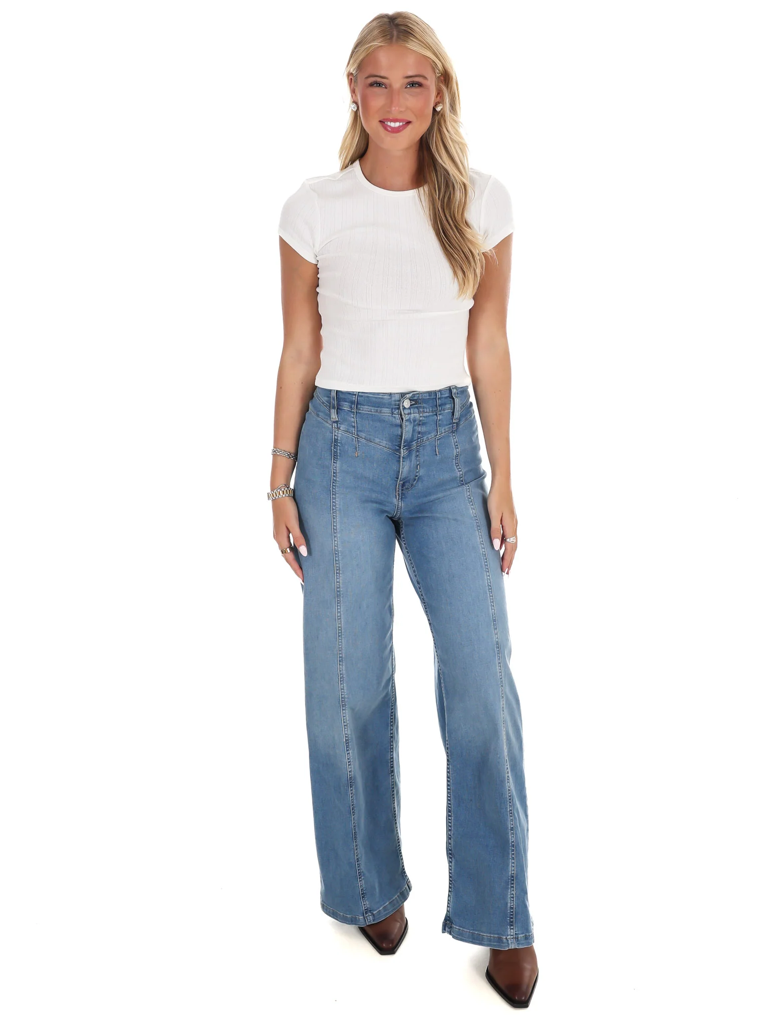 Free People Wait A Minute Baby Tee - Image 2