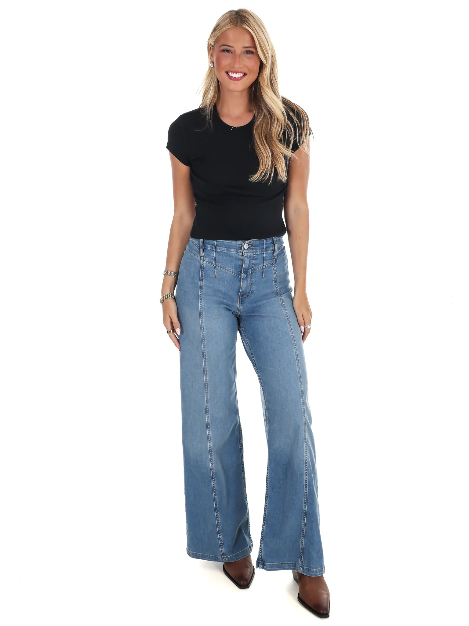 Free People Wait A Minute Baby Tee - Image 9