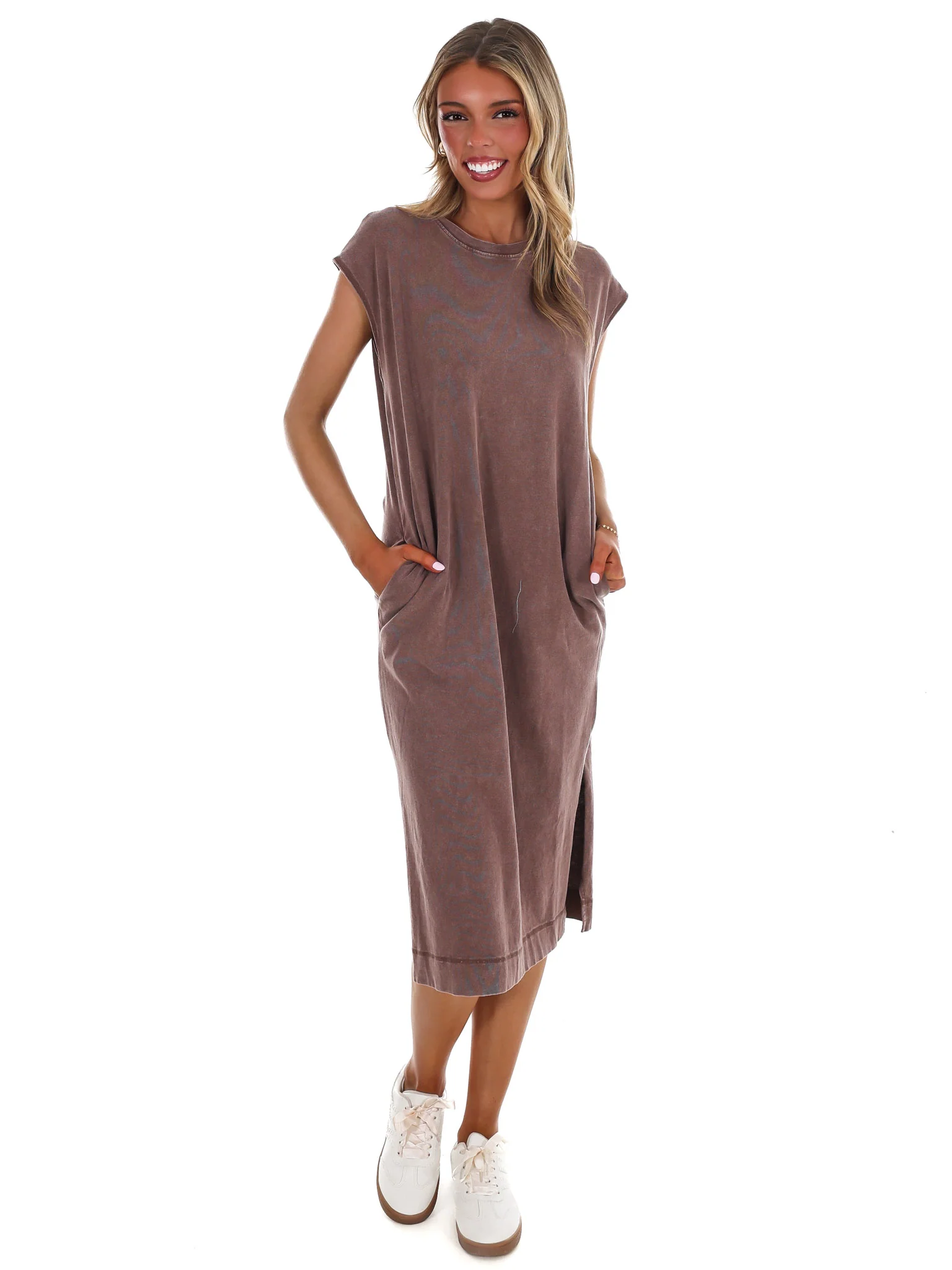 Free Spirit Mineral Wash Midi Dress - Image 8