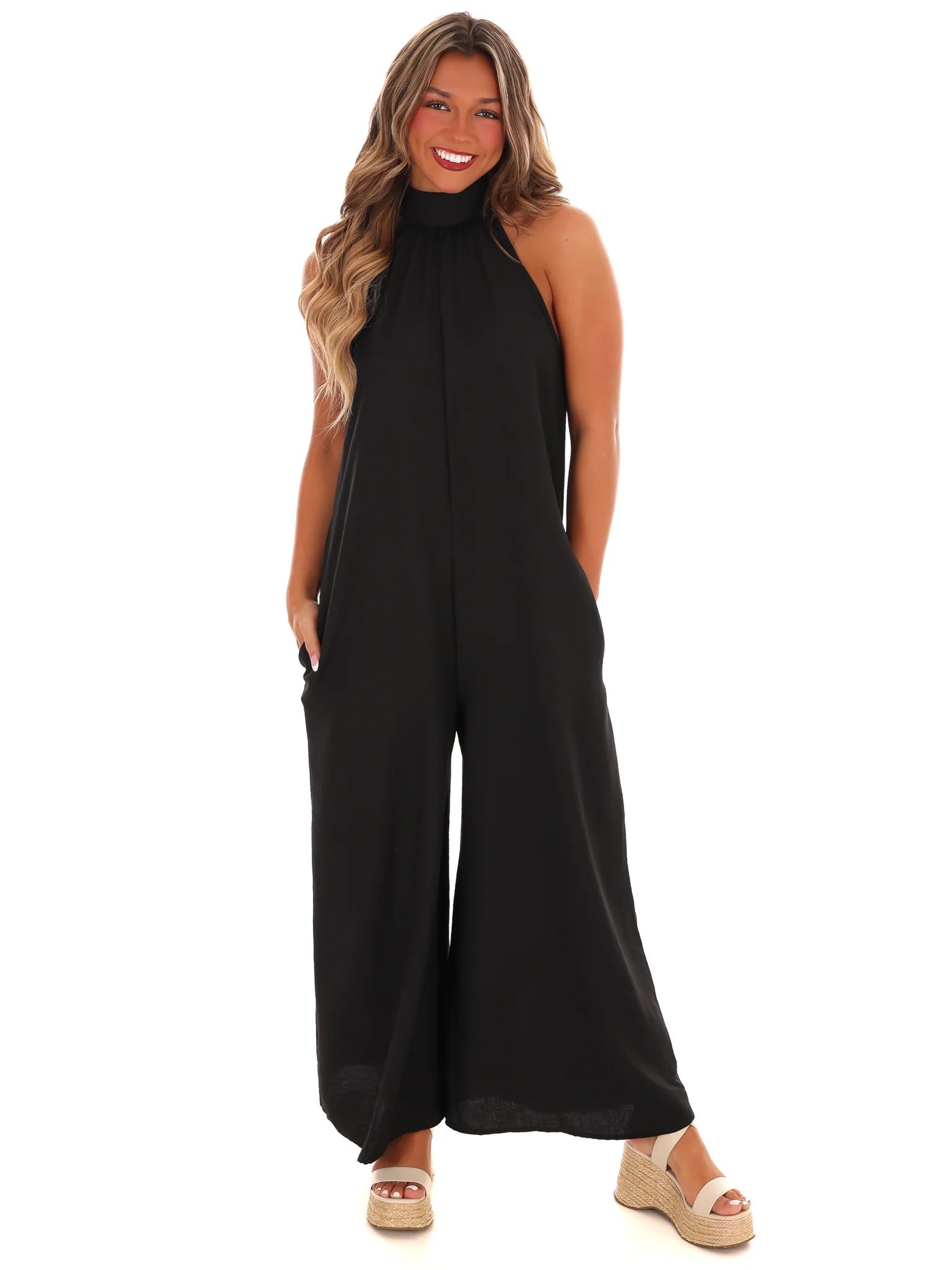 Free to Be Me Halter Jumpsuit - Image 2