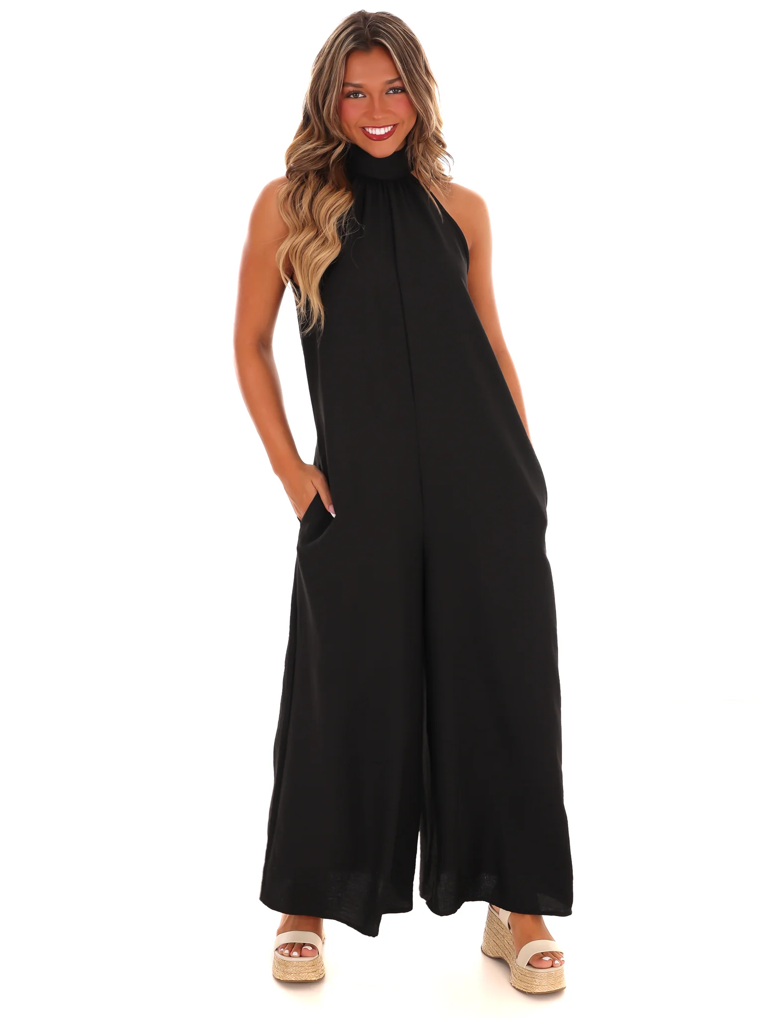 Free to Be Me Halter Jumpsuit - Image 3