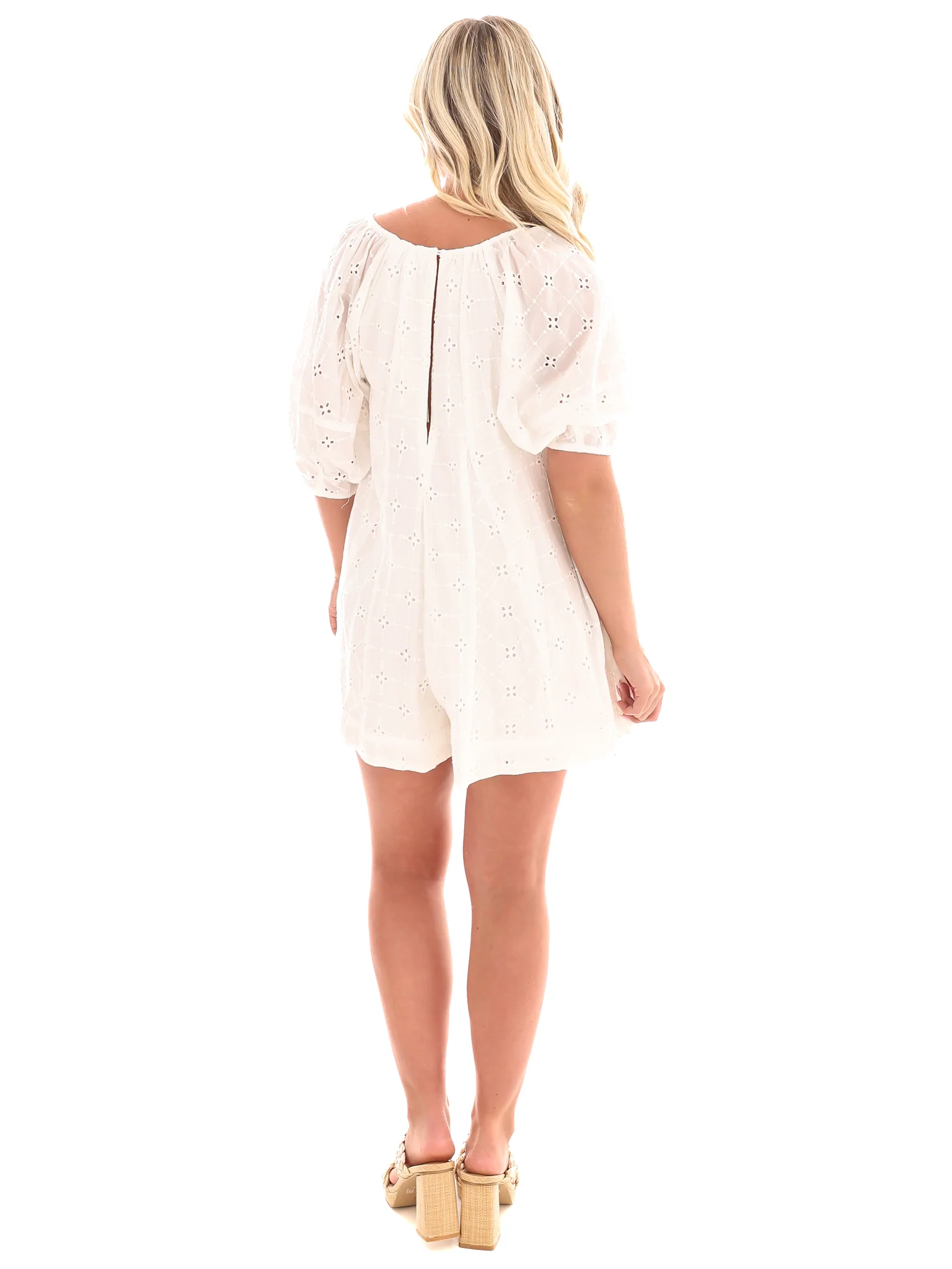 Free to Dream Eyelet Romper - Image 14