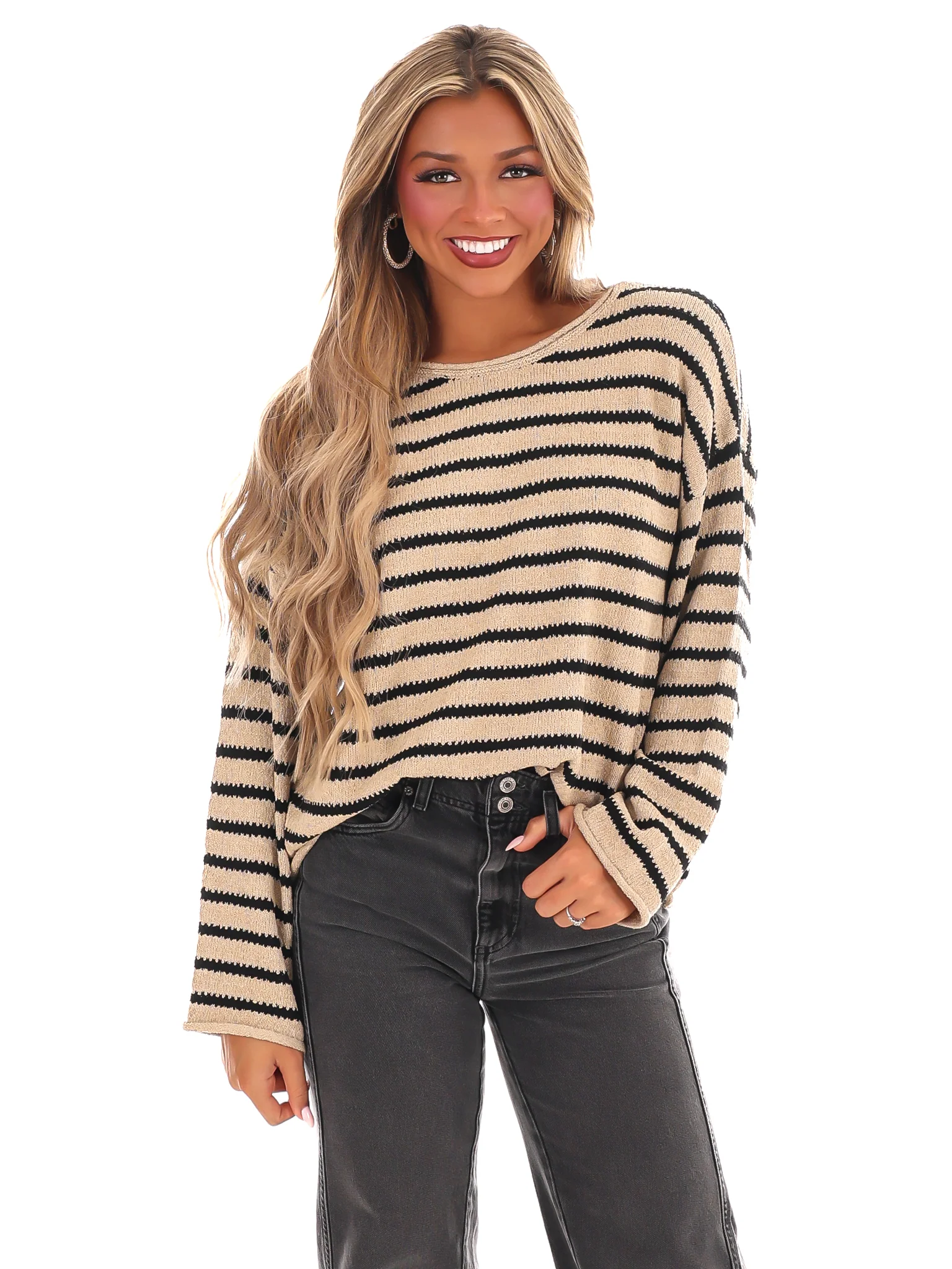 From My Heart Stripe Sweater - Image 10