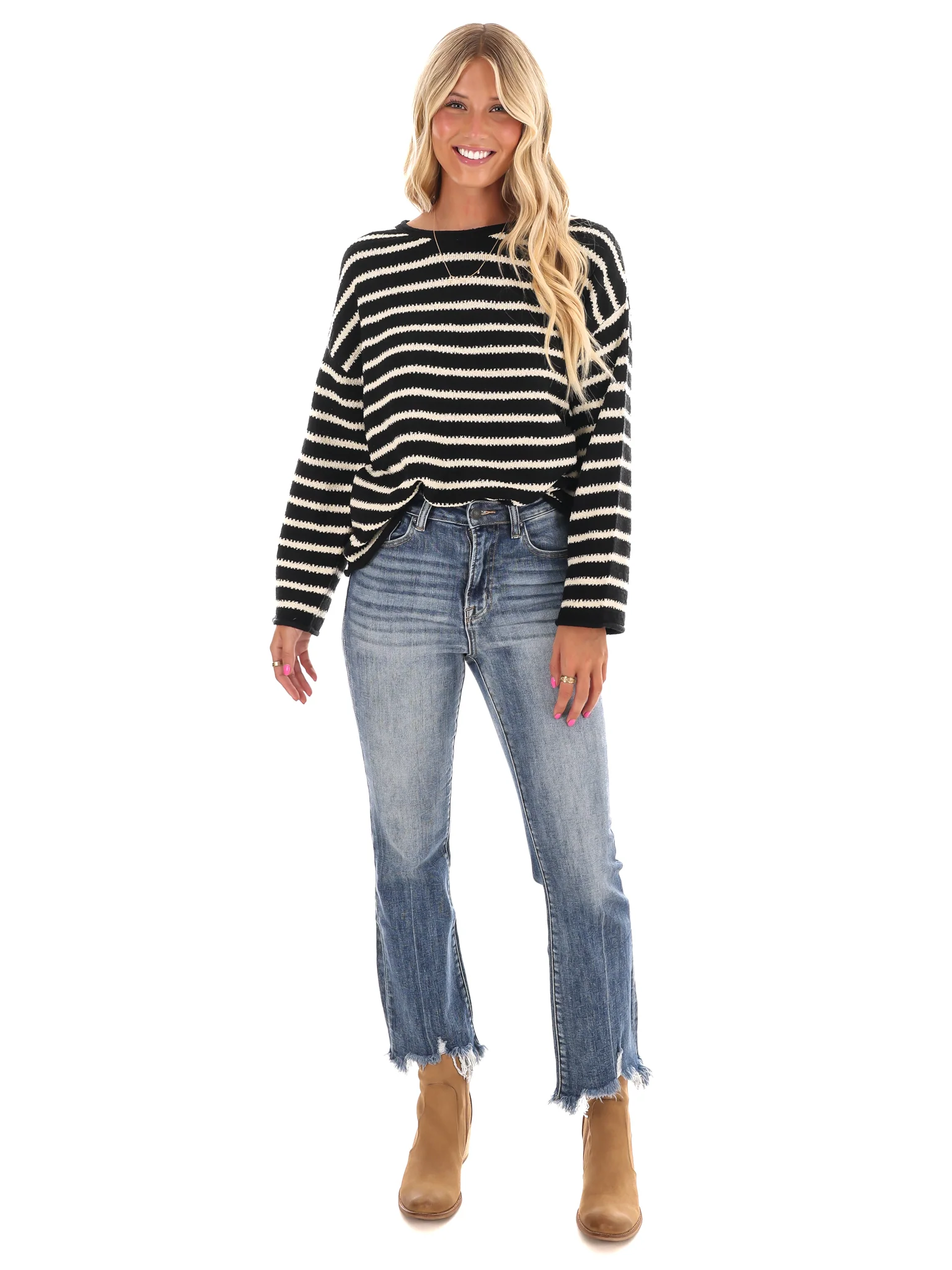 From My Heart Stripe Sweater - Image 6