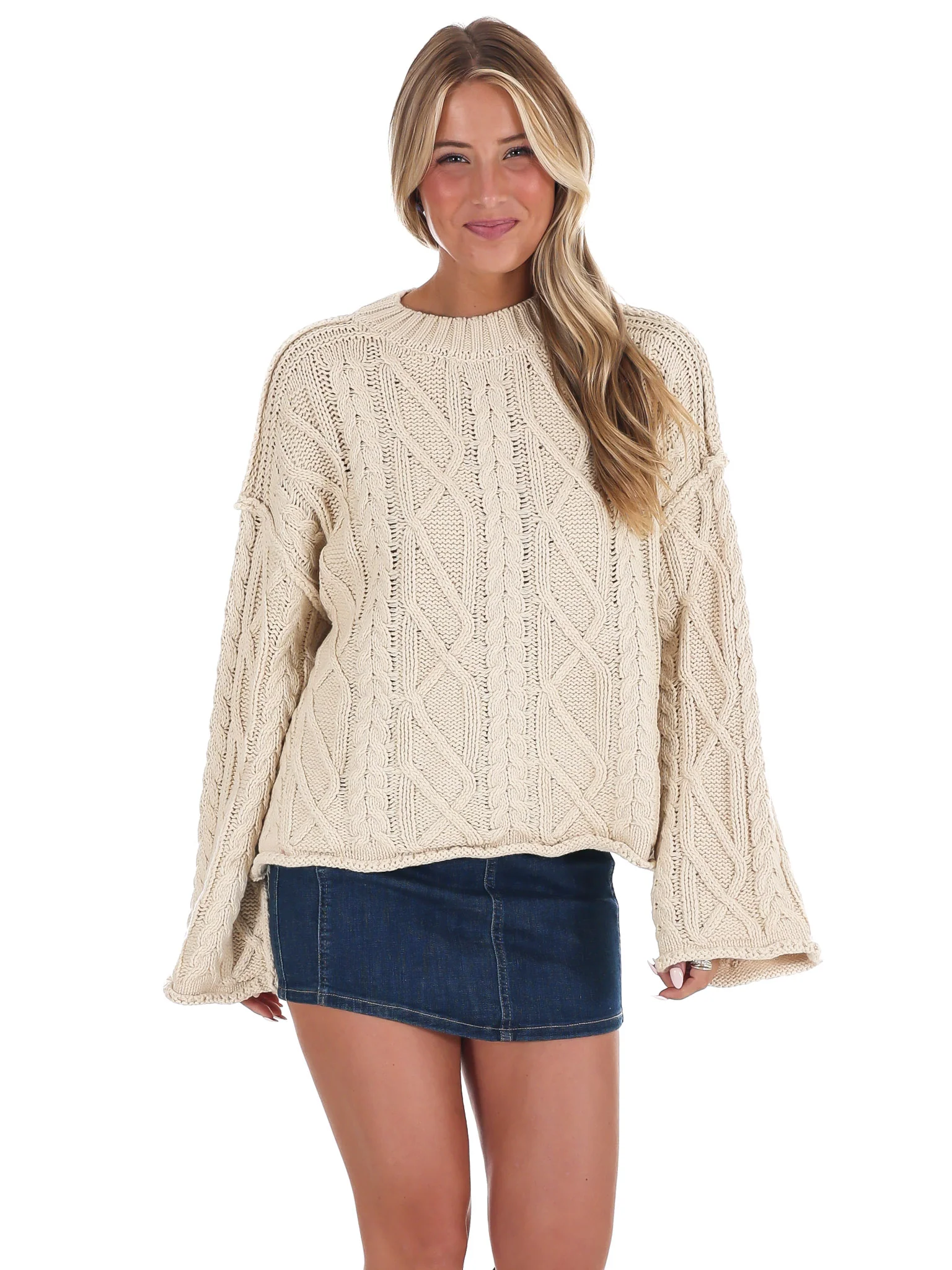 Frost Kiss Cable Knit Sweater - Image 10
