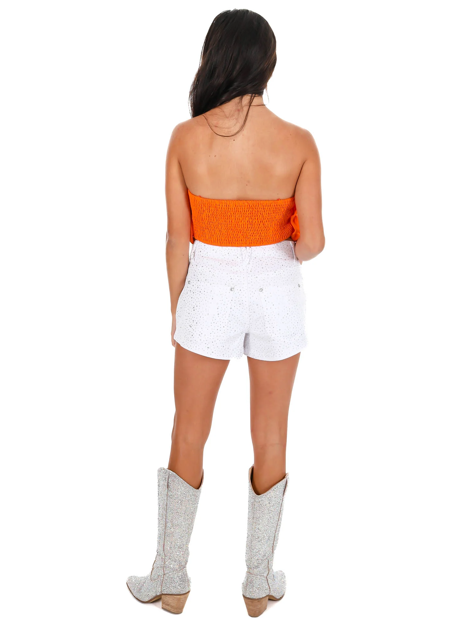 Game Face Ruffle Tube Top - Image 12