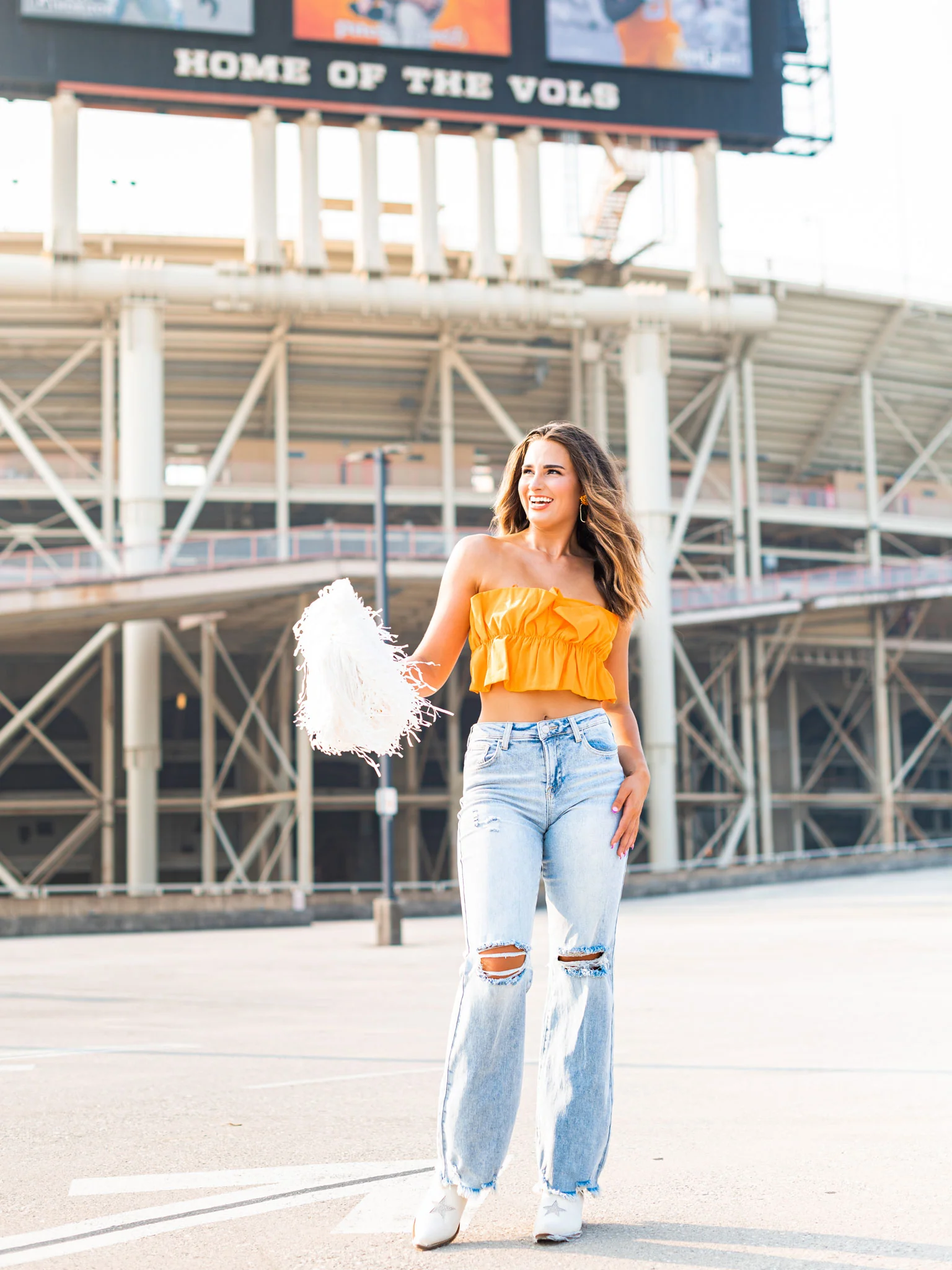 Game Face Ruffle Tube Top - Image 2