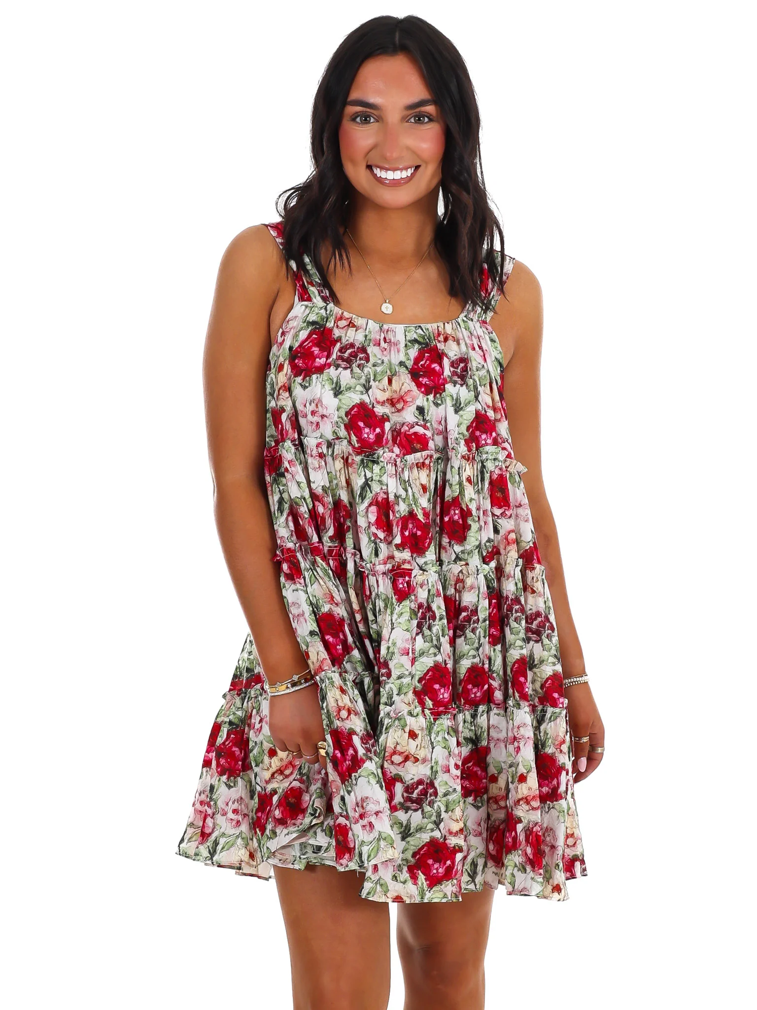 Garden Breeze Floral Mini Dress - Image 3