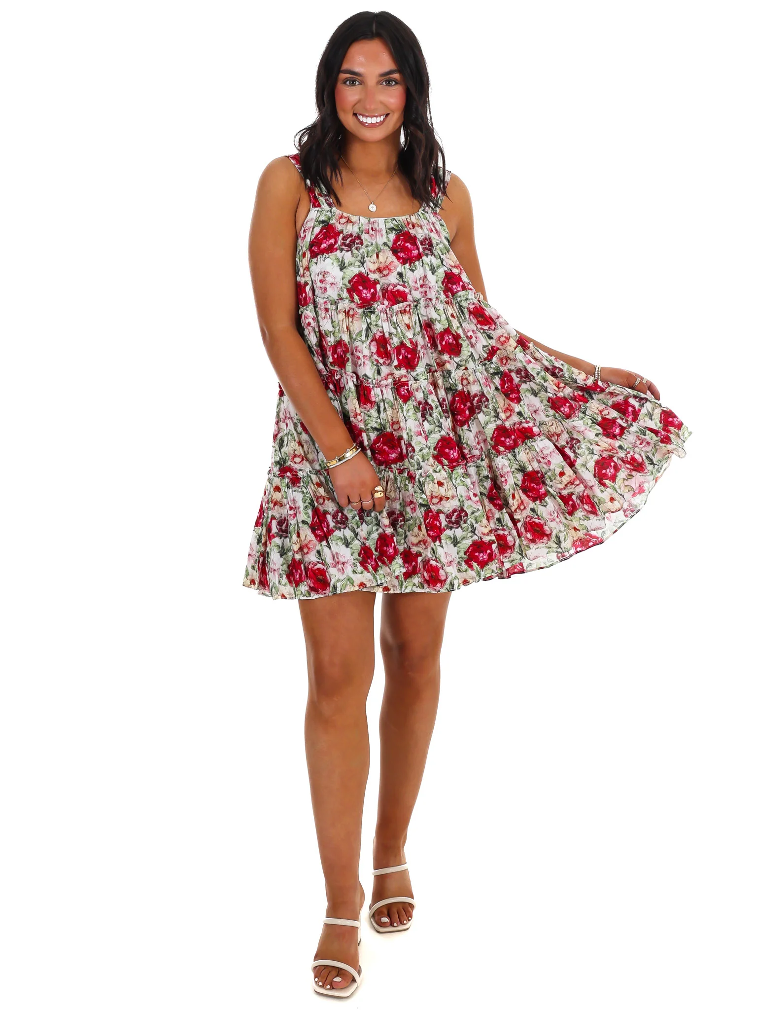 Garden Breeze Floral Mini Dress - Image 4