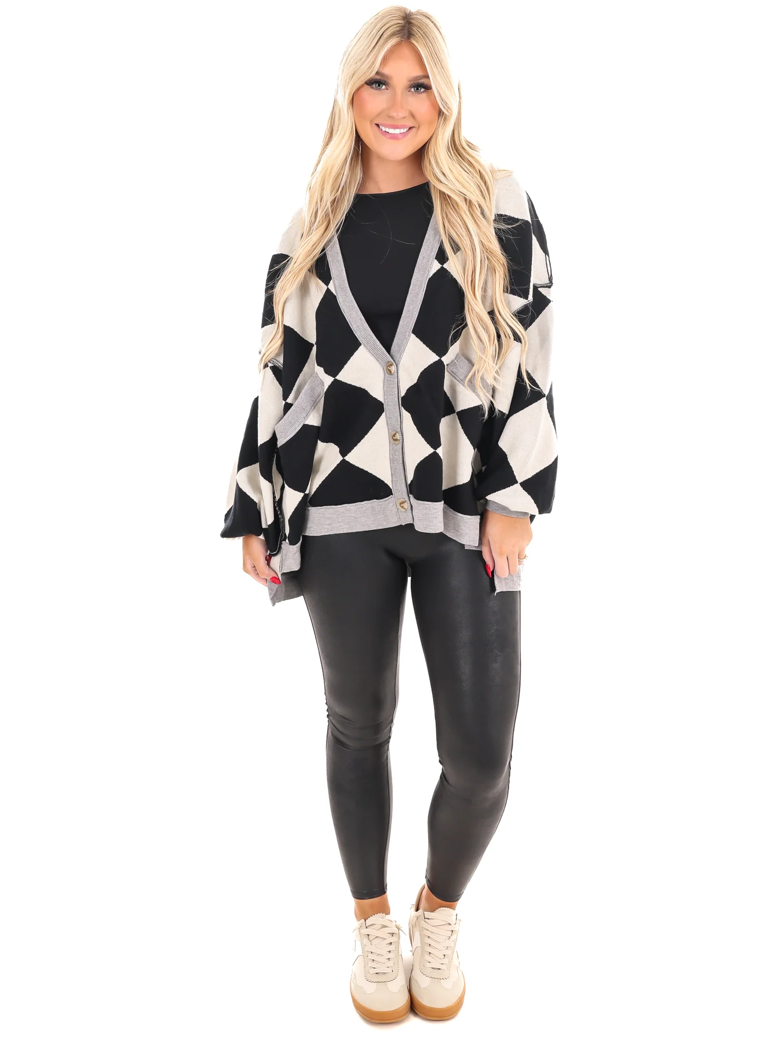 Gentle On My Mind Checker Cardigan - Image 2
