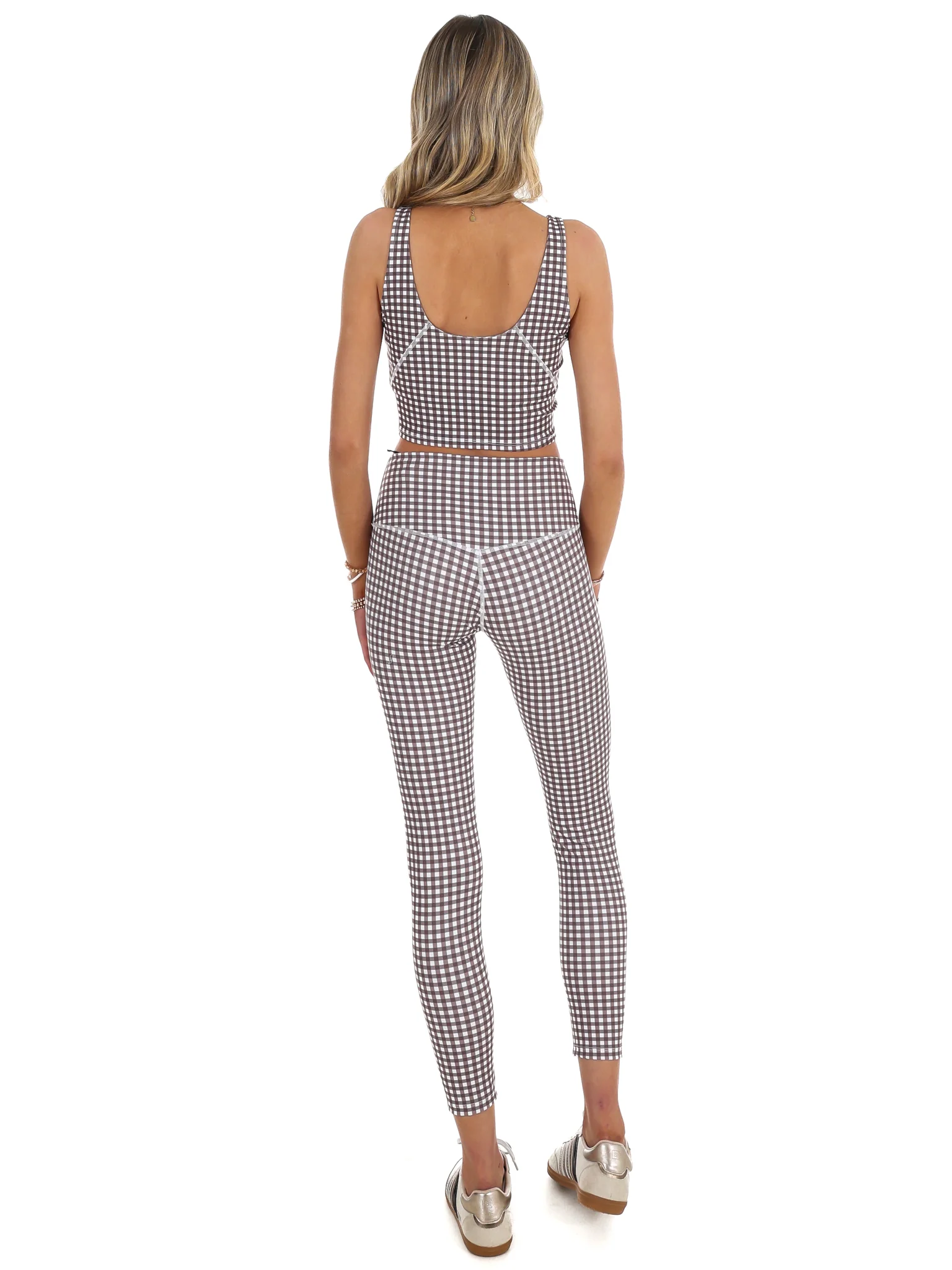Gingham Glow Cropped Tank Top - Image 8