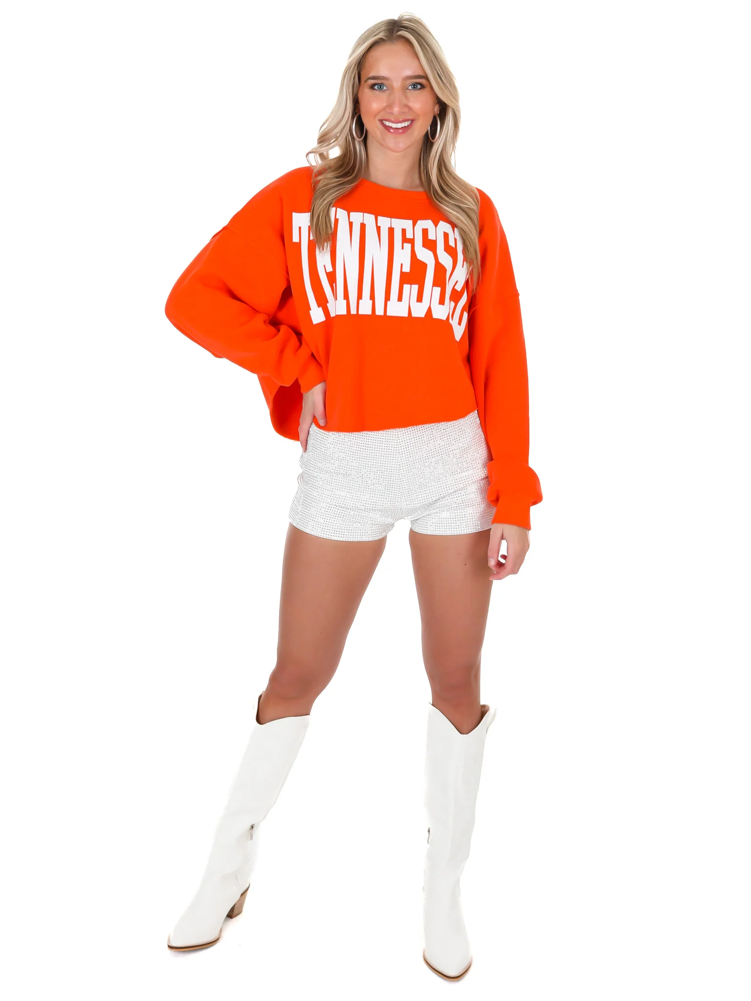 Glitter Tennessee Crop Sweatshirt - Image 6