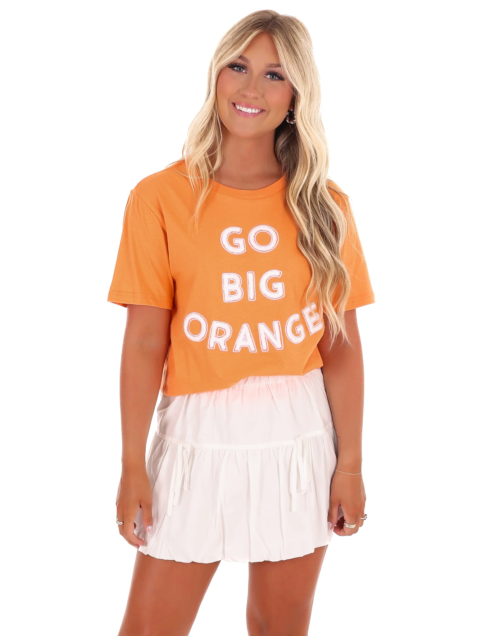 Go Big Orange Chenille Tee - Image 5