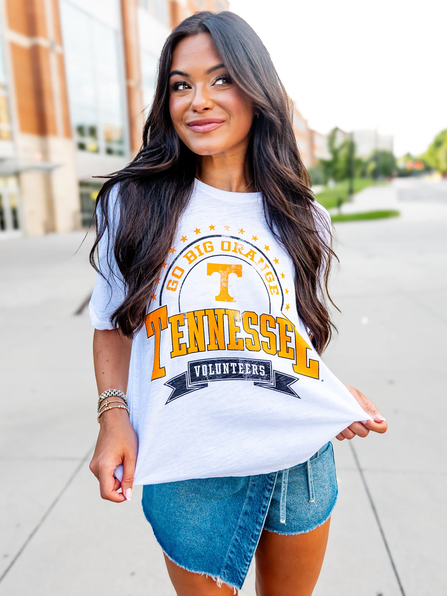 Go Big Orange Tennessee Waist Length Top - Image 3