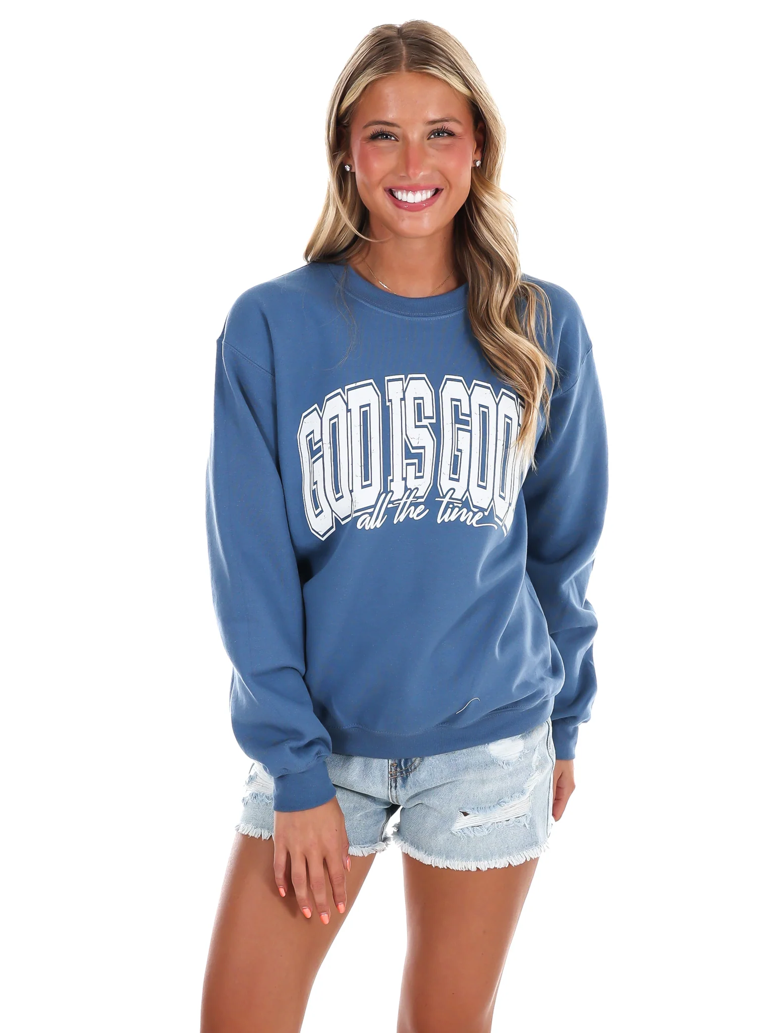 God is Good Sweatshirt - Image 3
