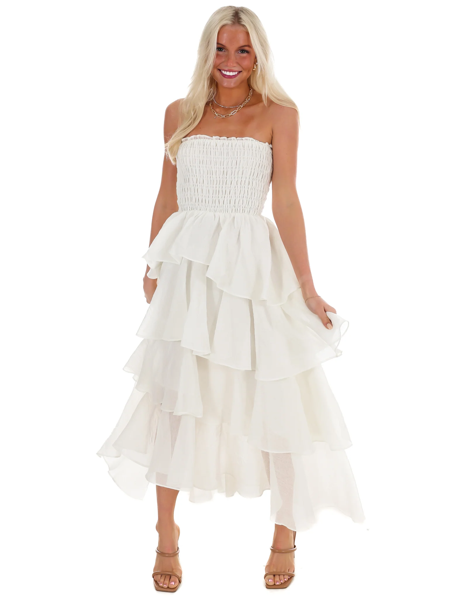 Golden Hour Glow Tiered Maxi Dress - Image 17