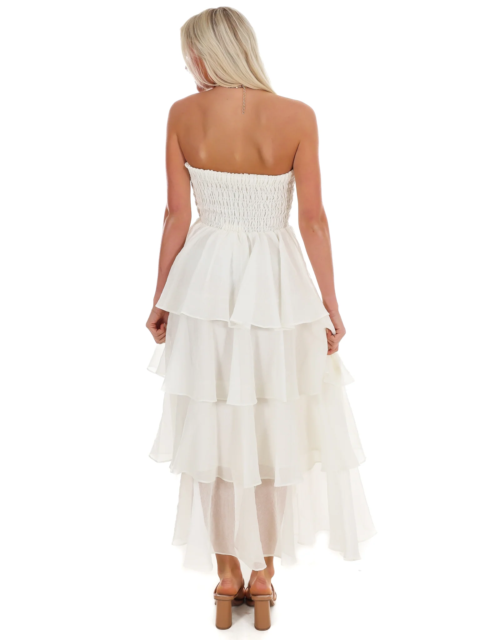 Golden Hour Glow Tiered Maxi Dress - Image 26