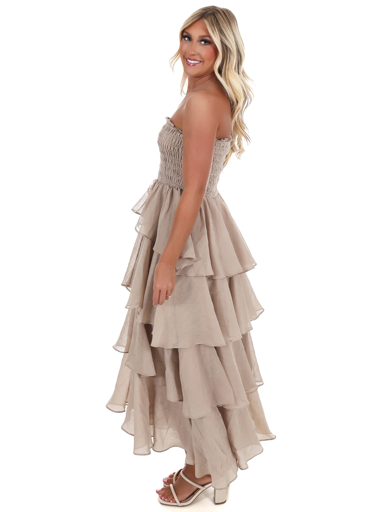 Golden Hour Glow Tiered Maxi Dress - Image 6