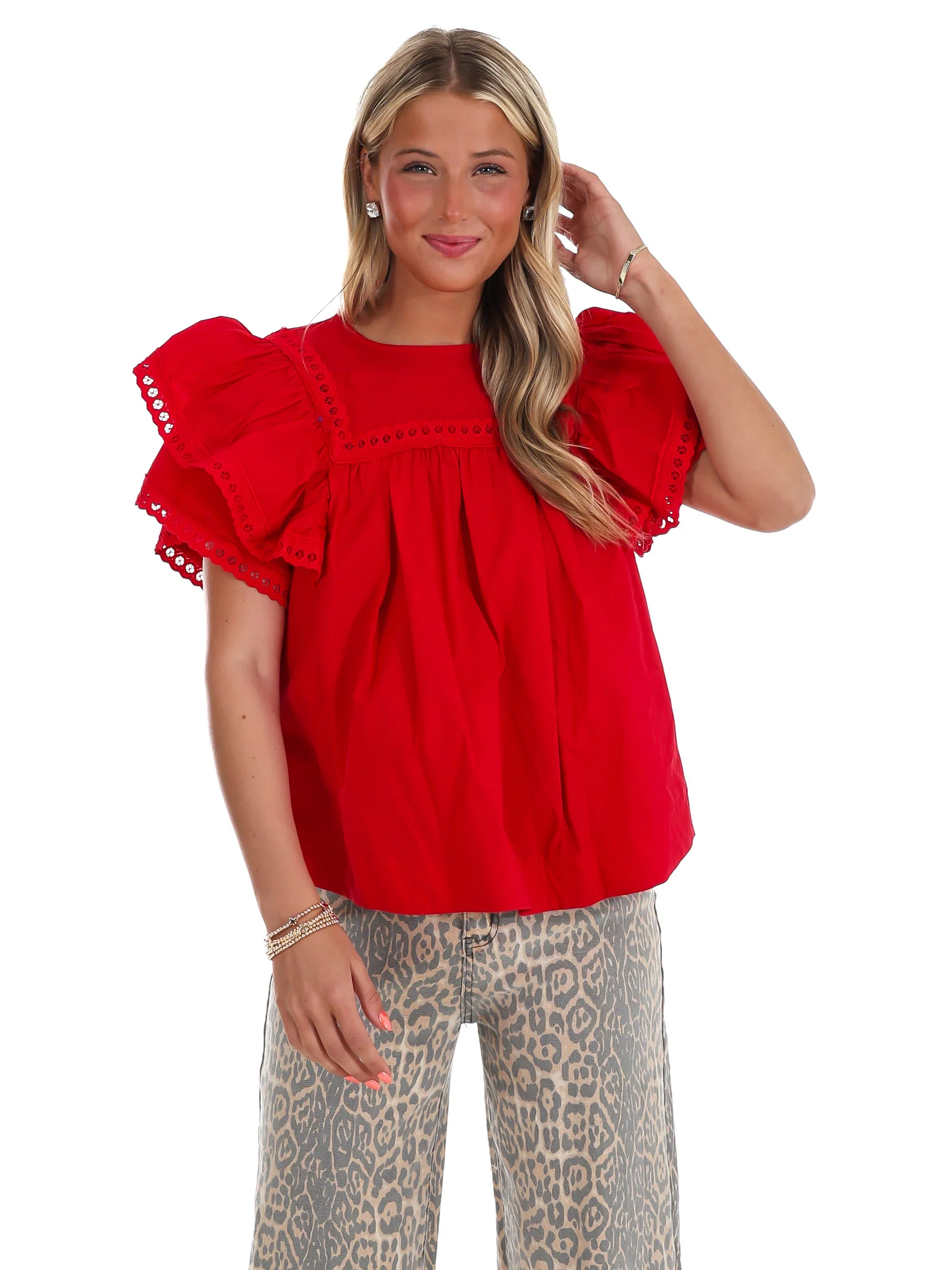 Golden Hour Poplin Top