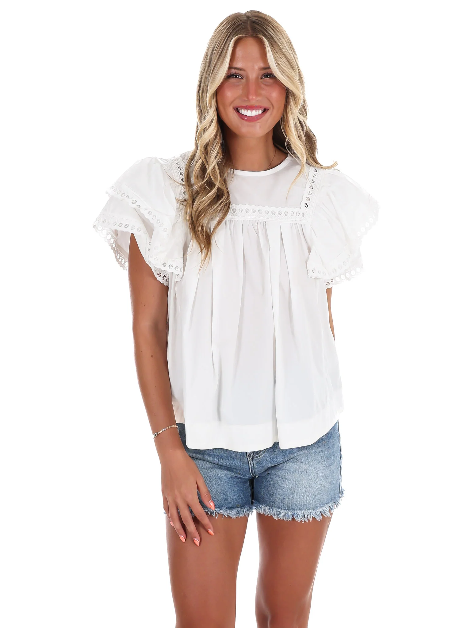 Golden Hour Poplin Top - Image 10
