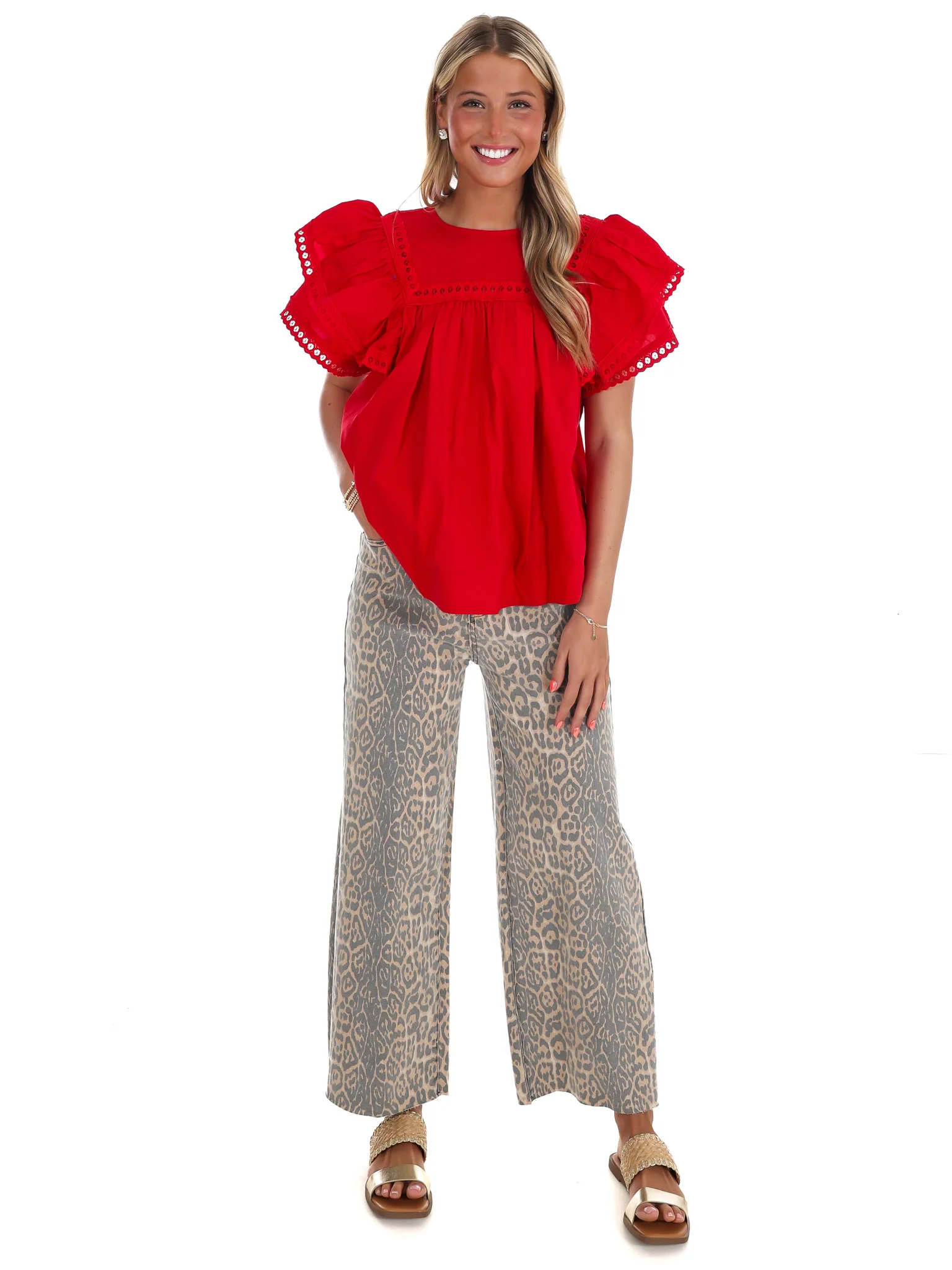 Golden Hour Poplin Top - Image 2