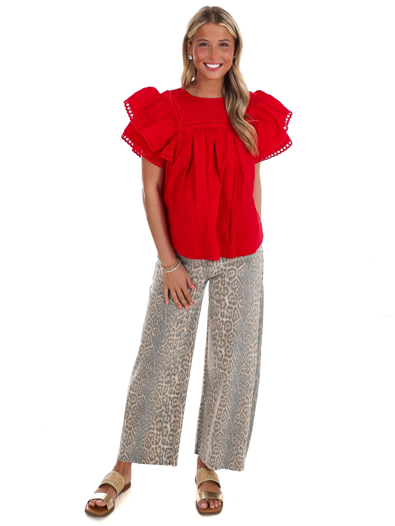 Golden Hour Poplin Top - Image 4