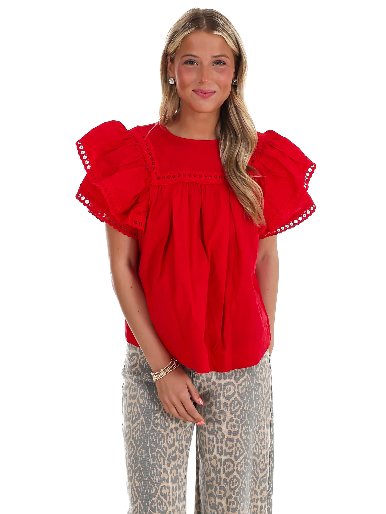 Golden Hour Poplin Top - Image 5