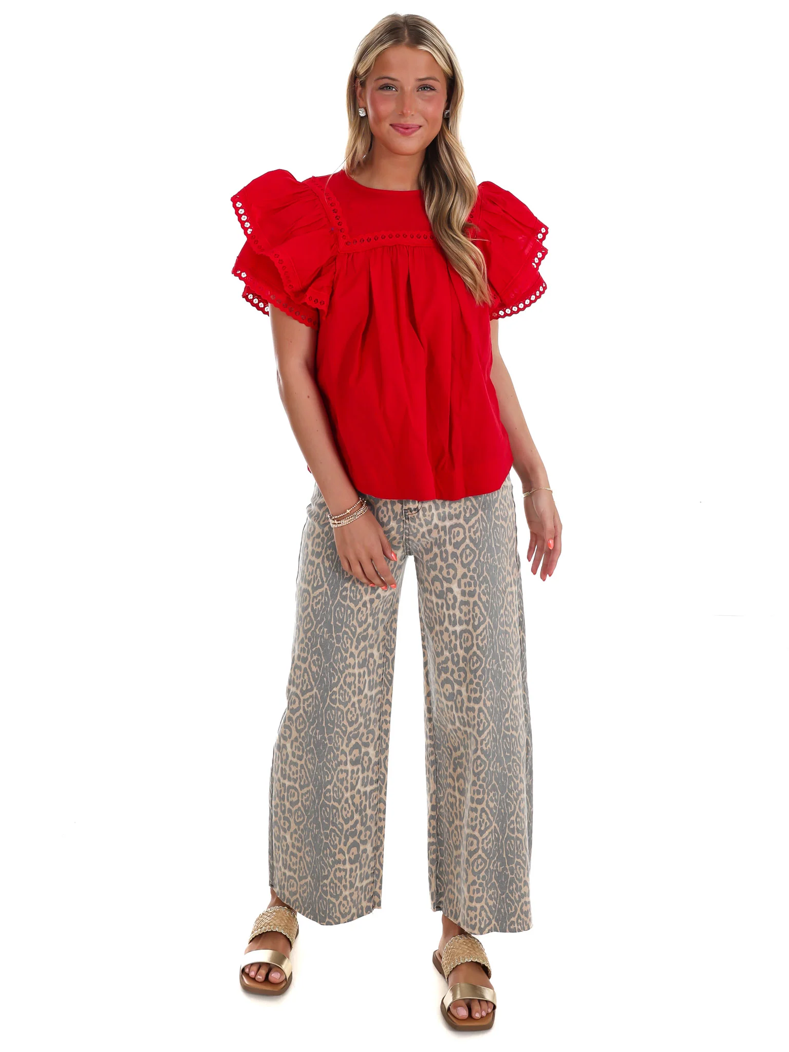 Golden Hour Poplin Top - Image 6