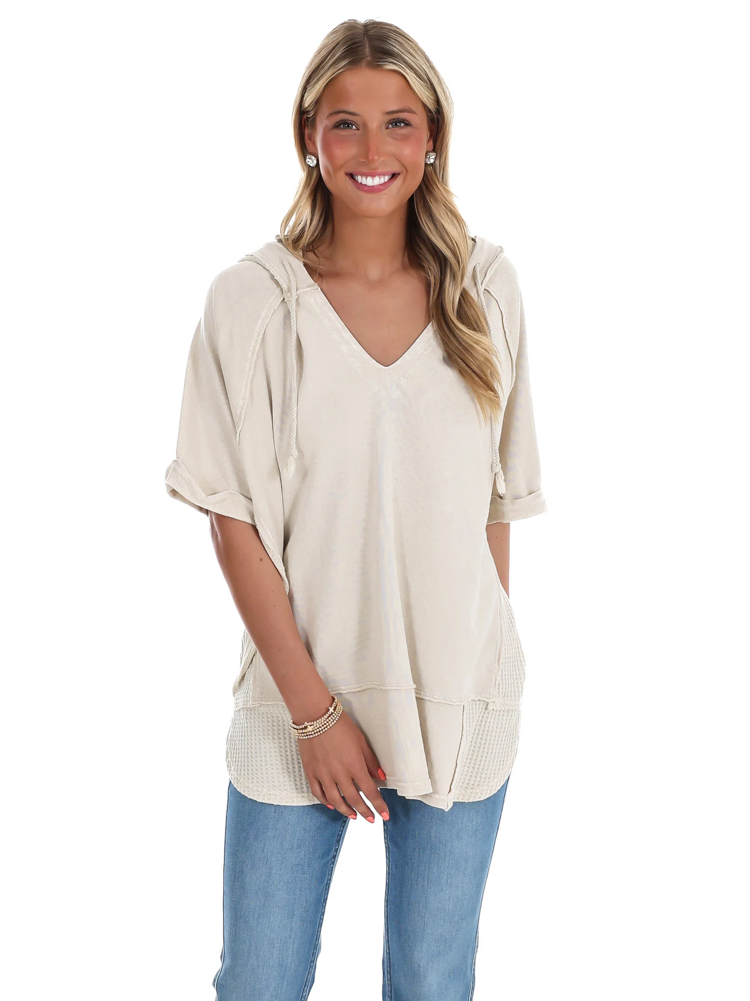 Good Day Sunshine Washed Hoodie Pullover - Image 3