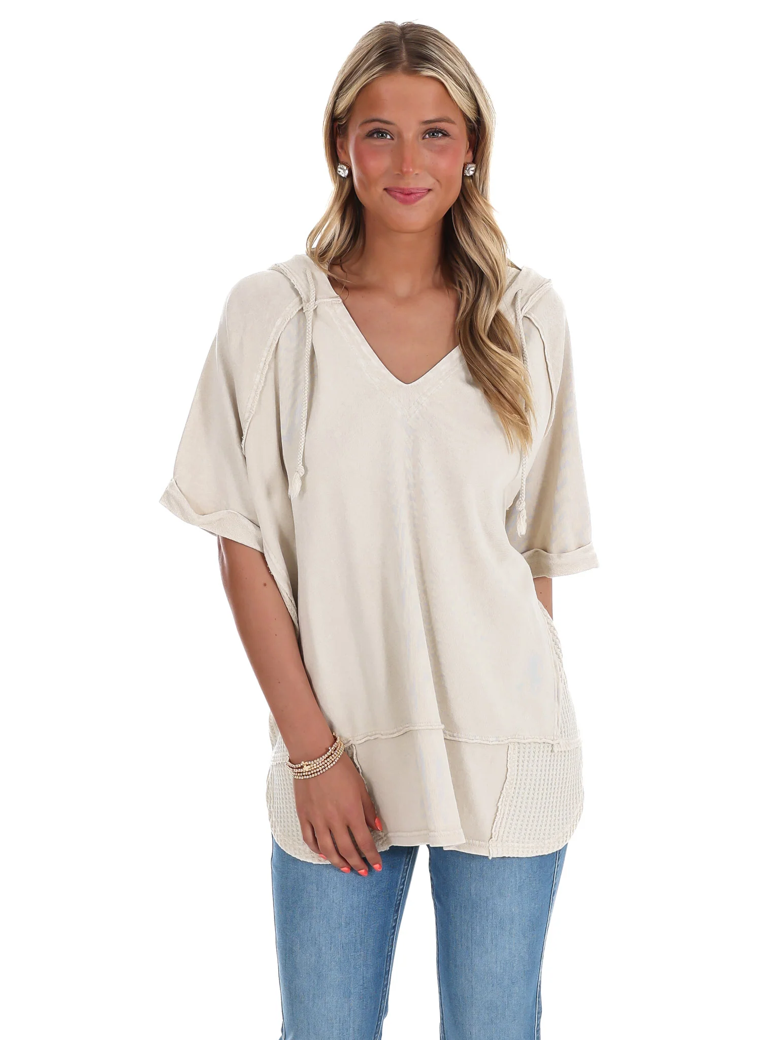 Good Day Sunshine Washed Hoodie Pullover - Image 5