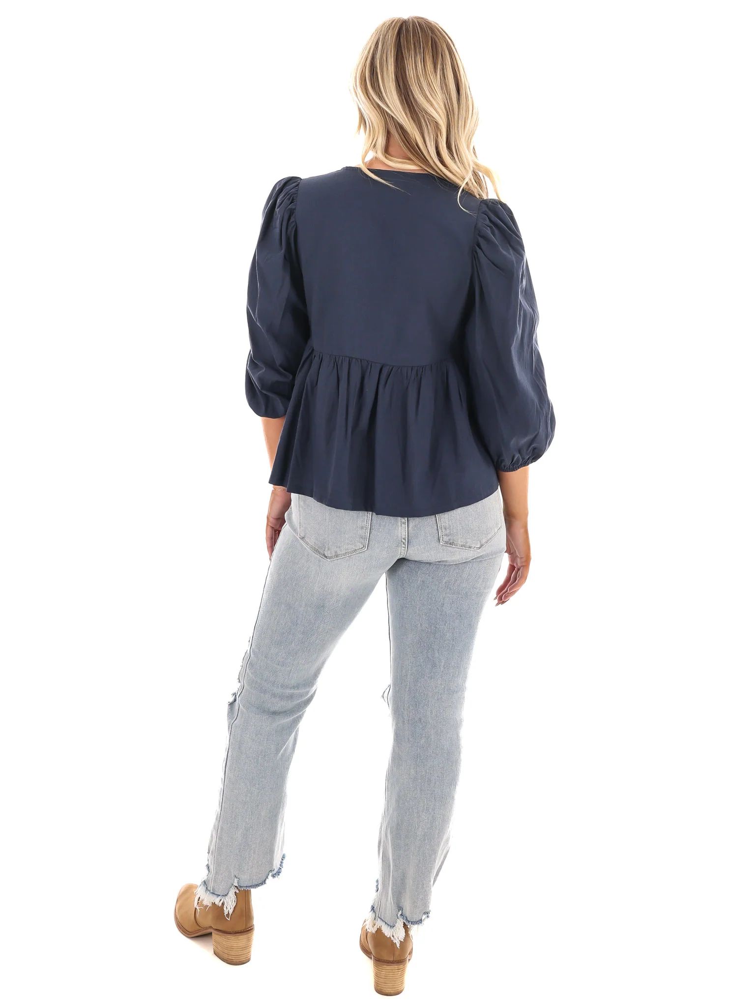 Graceful Front Bow Tie Top - Image 7