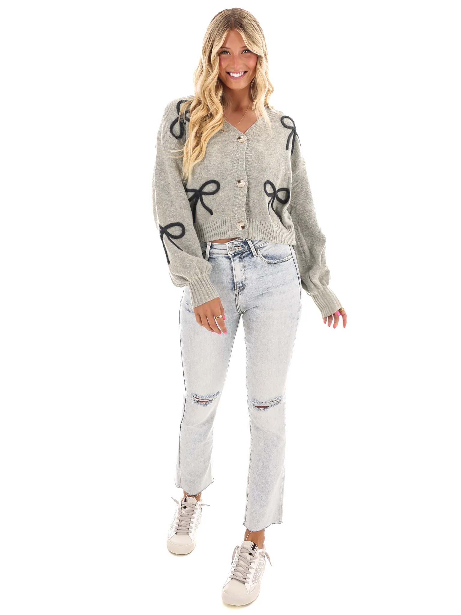 Graceful Ties Bow Cardigan - Image 6