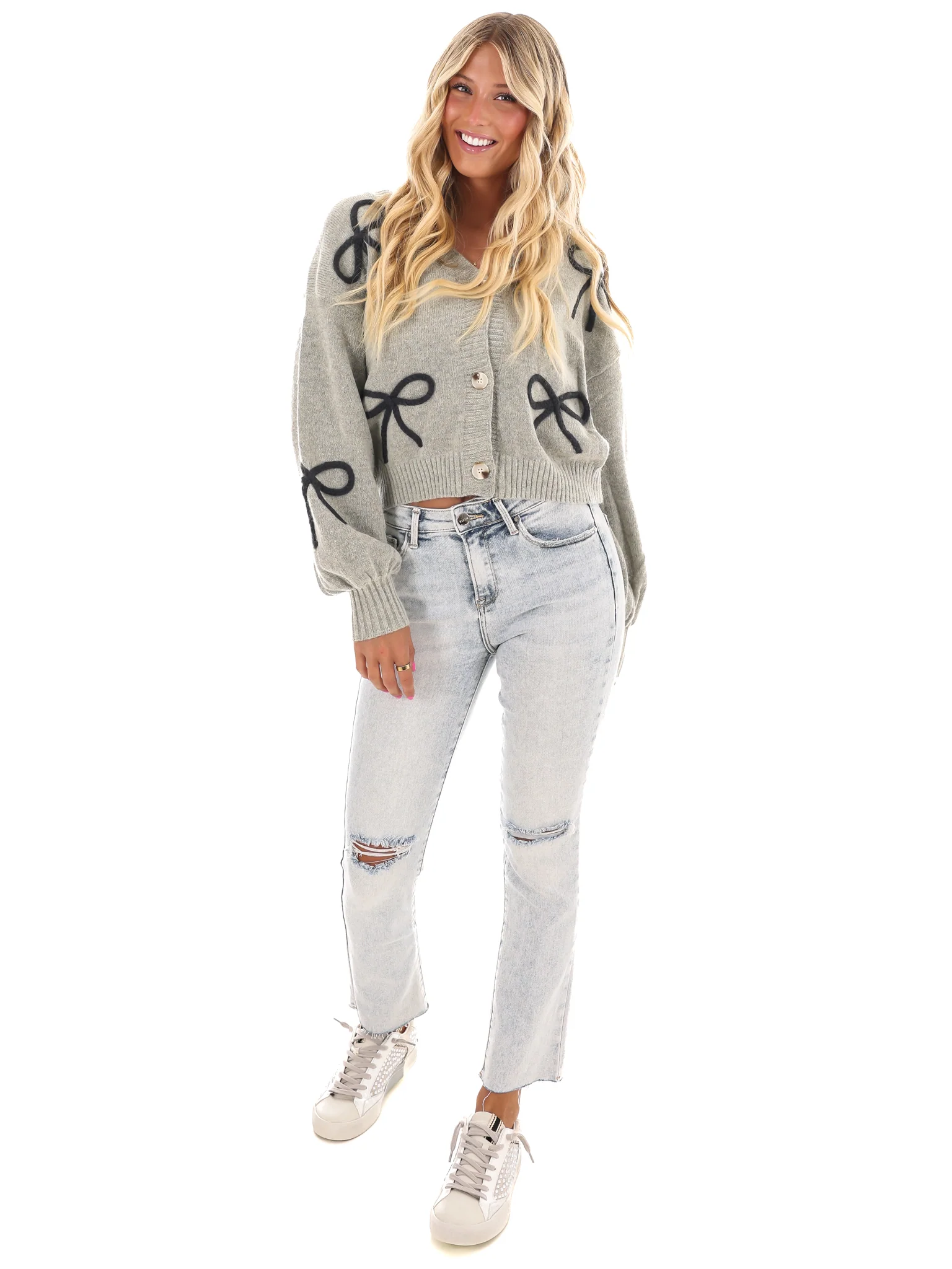 Graceful Ties Bow Cardigan - Image 7