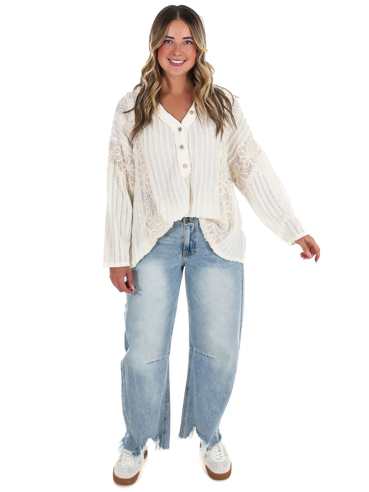 Great Escape Lace Contrast Top - Image 4