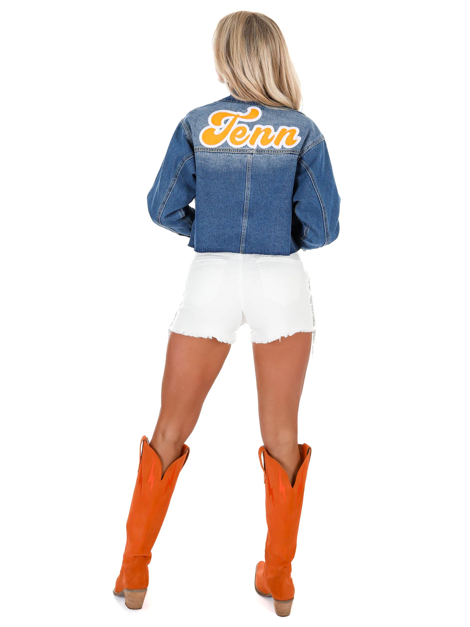 Groovy Tenn Cropped Denim Jacket - Image 10
