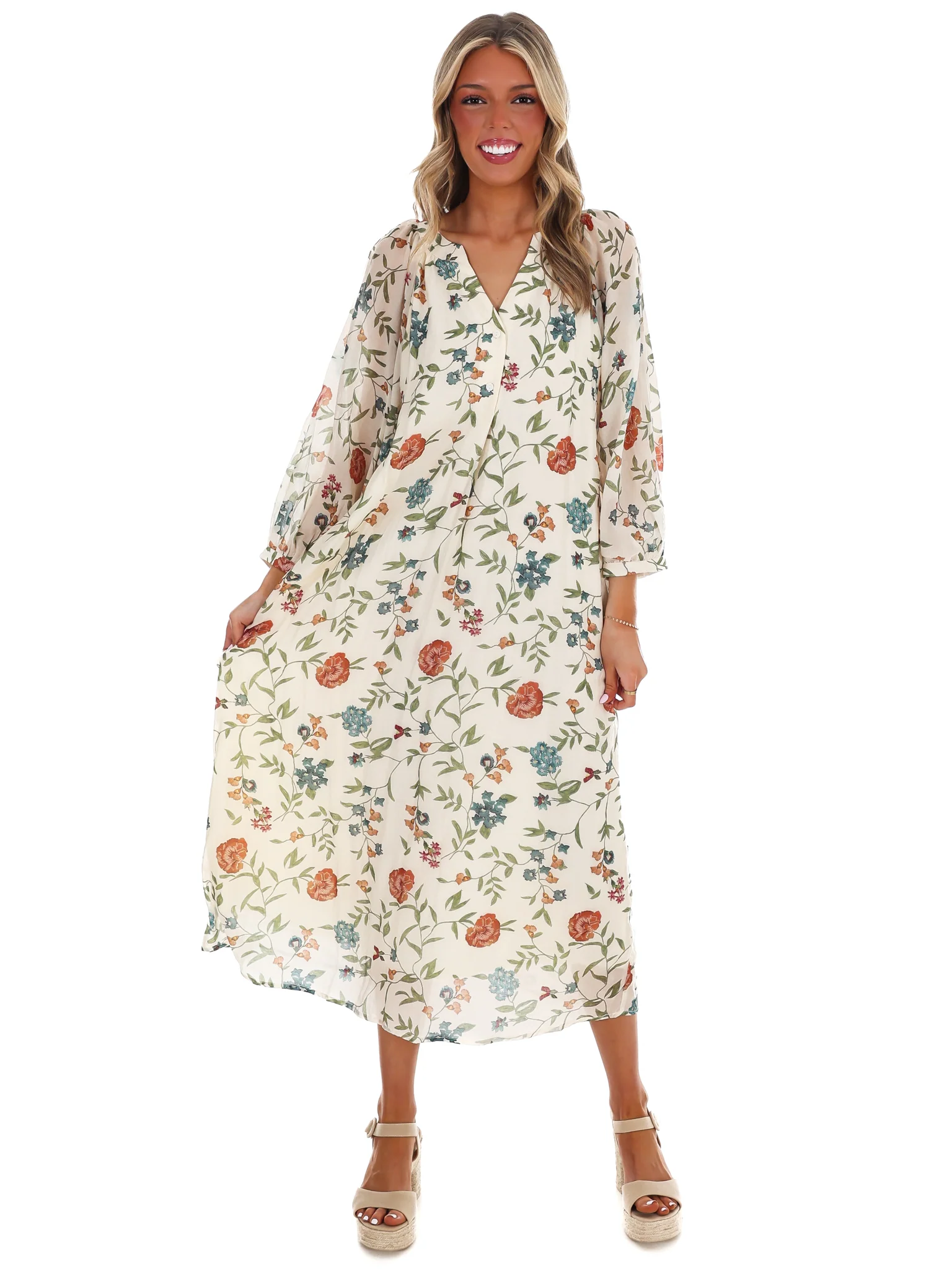 Handpicked Floral Midi Dress - Image 17