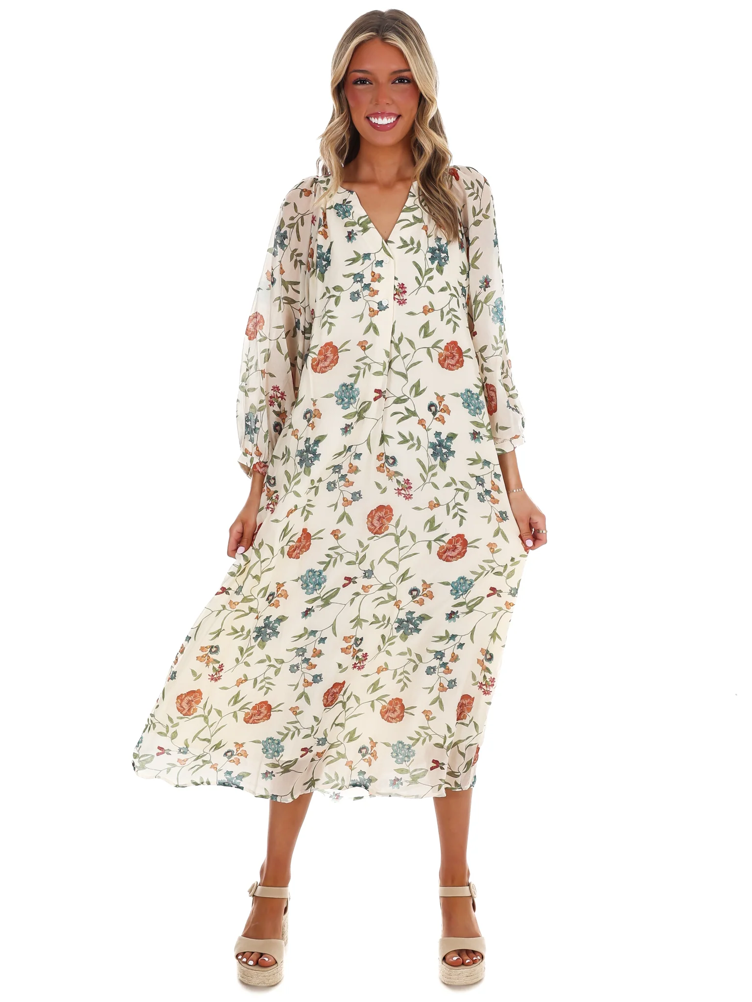 Handpicked Floral Midi Dress - Image 18