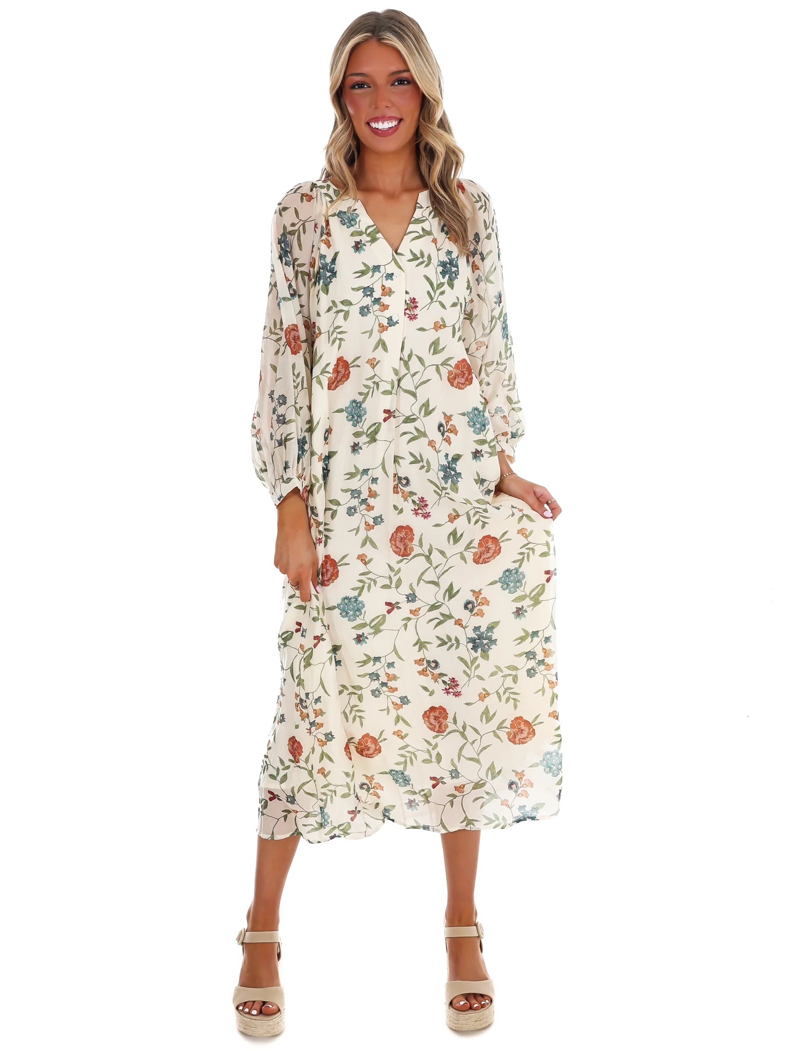Handpicked Floral Midi Dress - Image 19