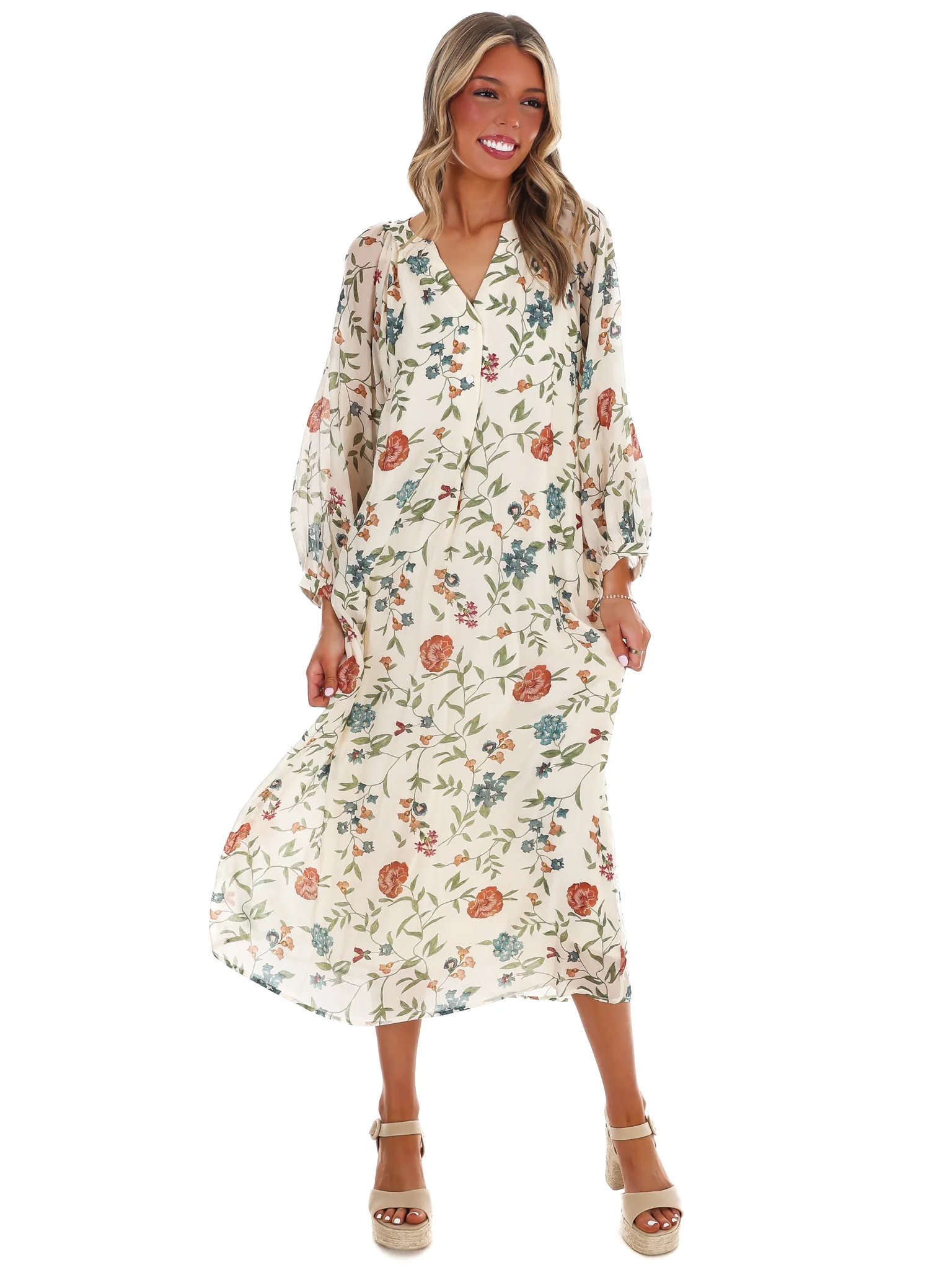 Handpicked Floral Midi Dress - Image 22