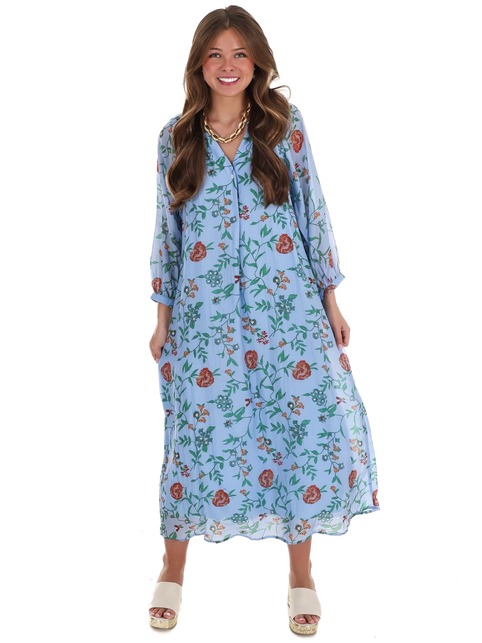 Handpicked Floral Midi Dress - Image 3