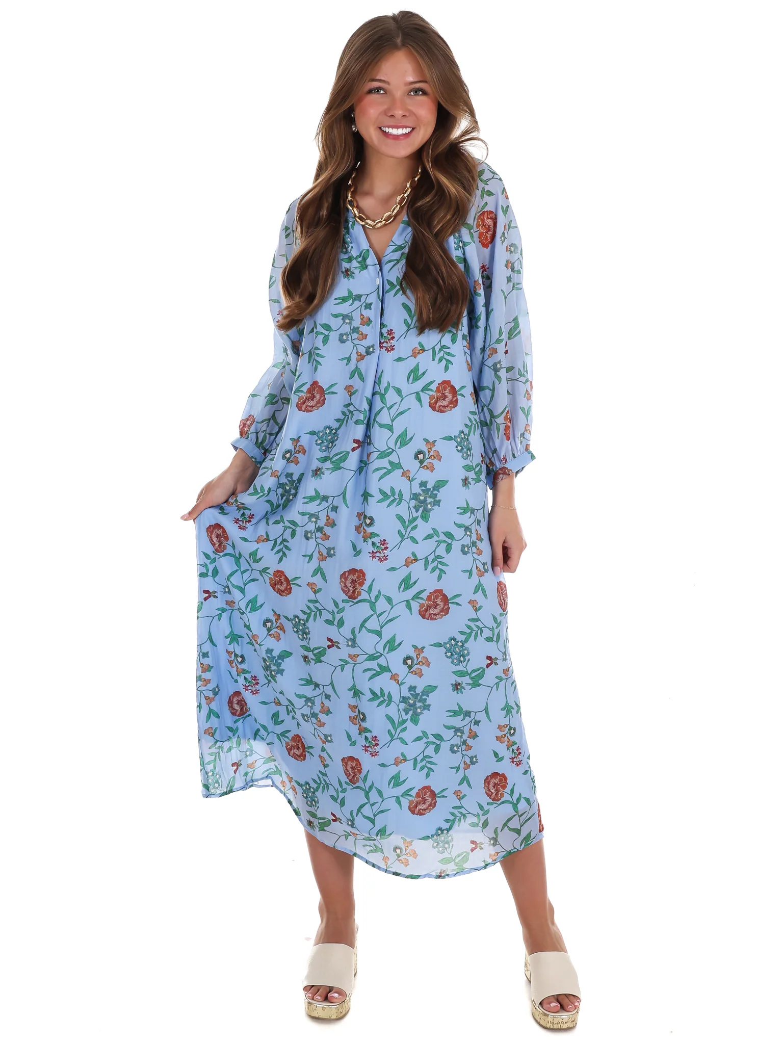 Handpicked Floral Midi Dress - Image 4